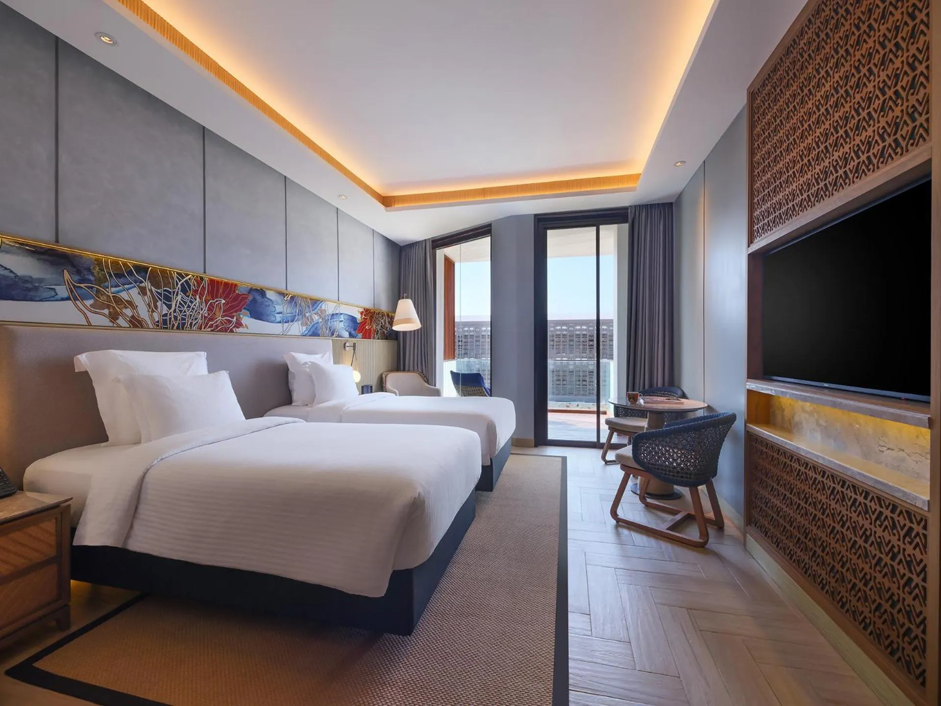 Bed in Pullman Lombok Merujani Mandalika Beach Resort