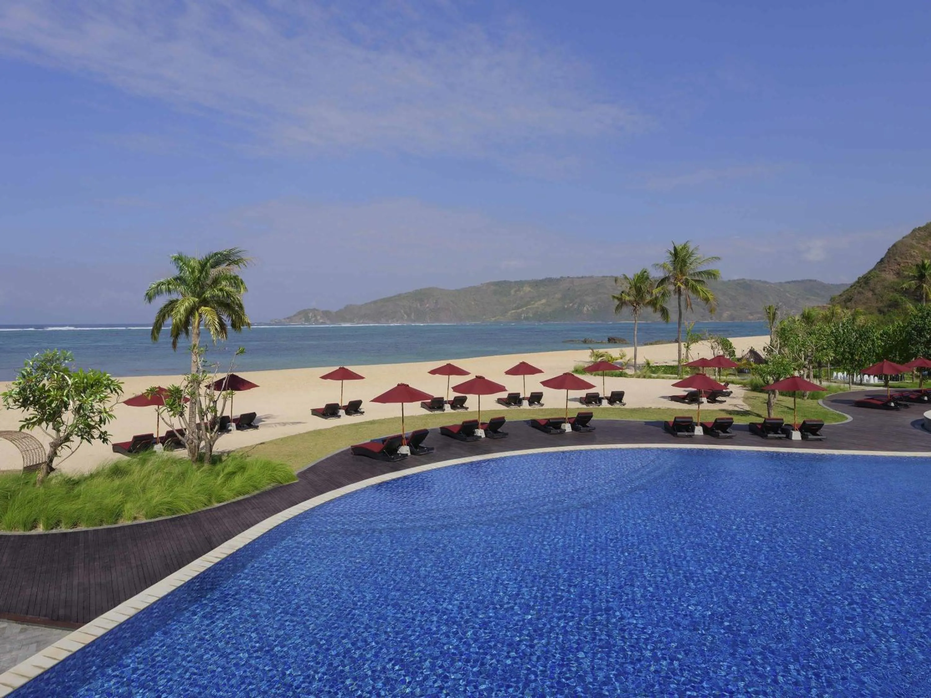 Pool view in Pullman Lombok Merujani Mandalika Beach Resort