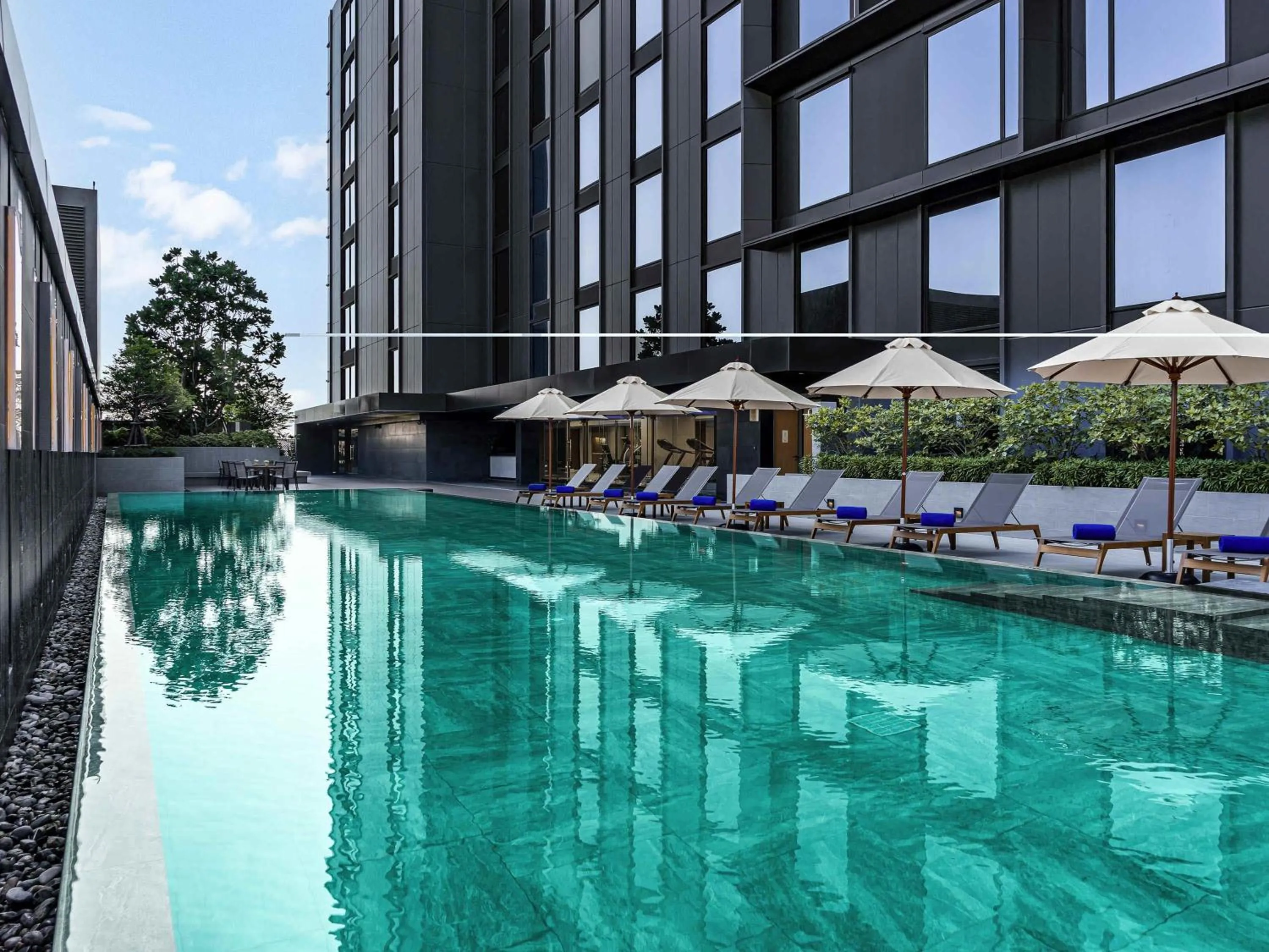 Pool view in Novotel Bangkok Future Park Rangsit