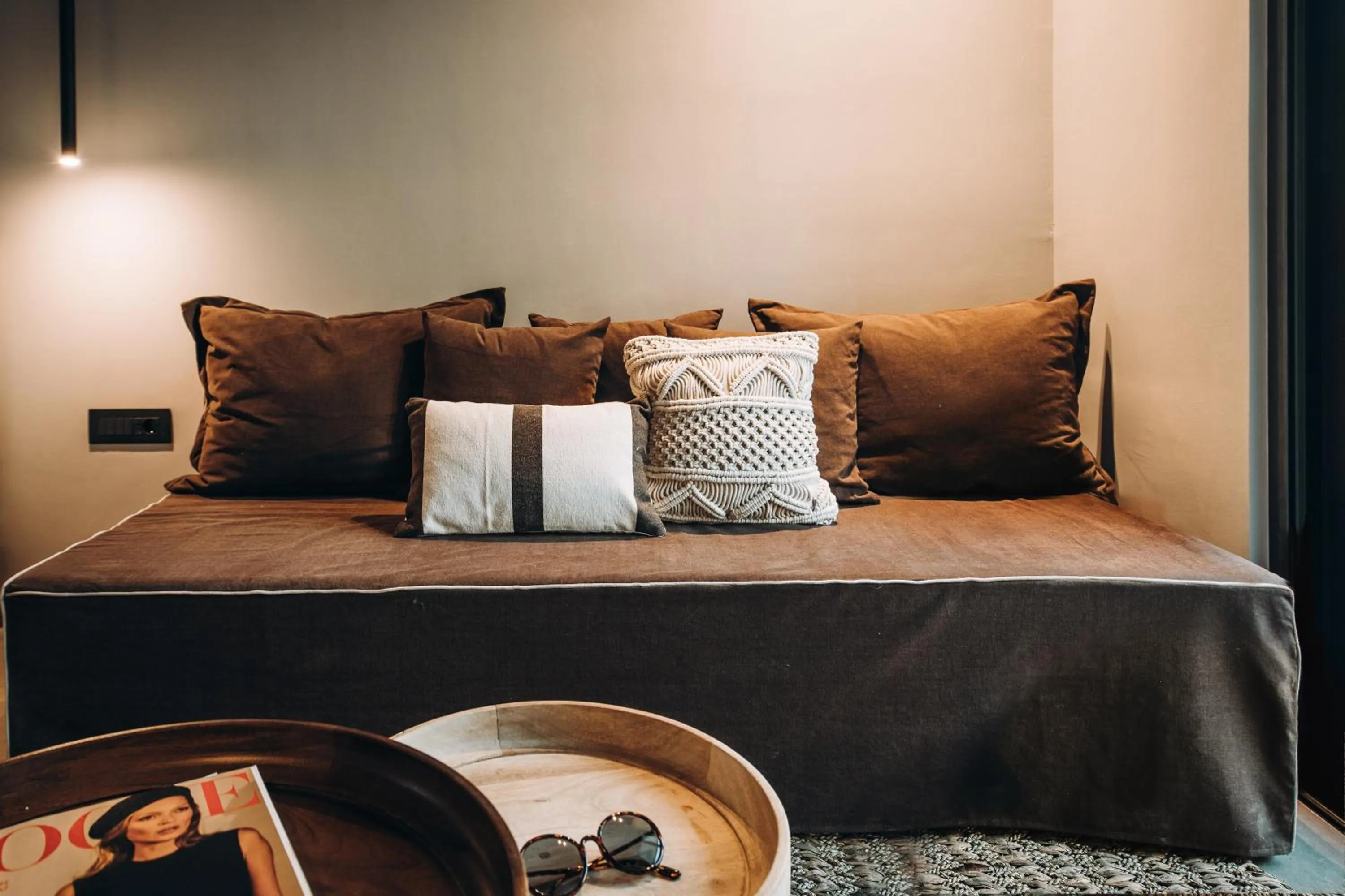 Seating area, Bed in Cook's Club Ialysos Rhodes