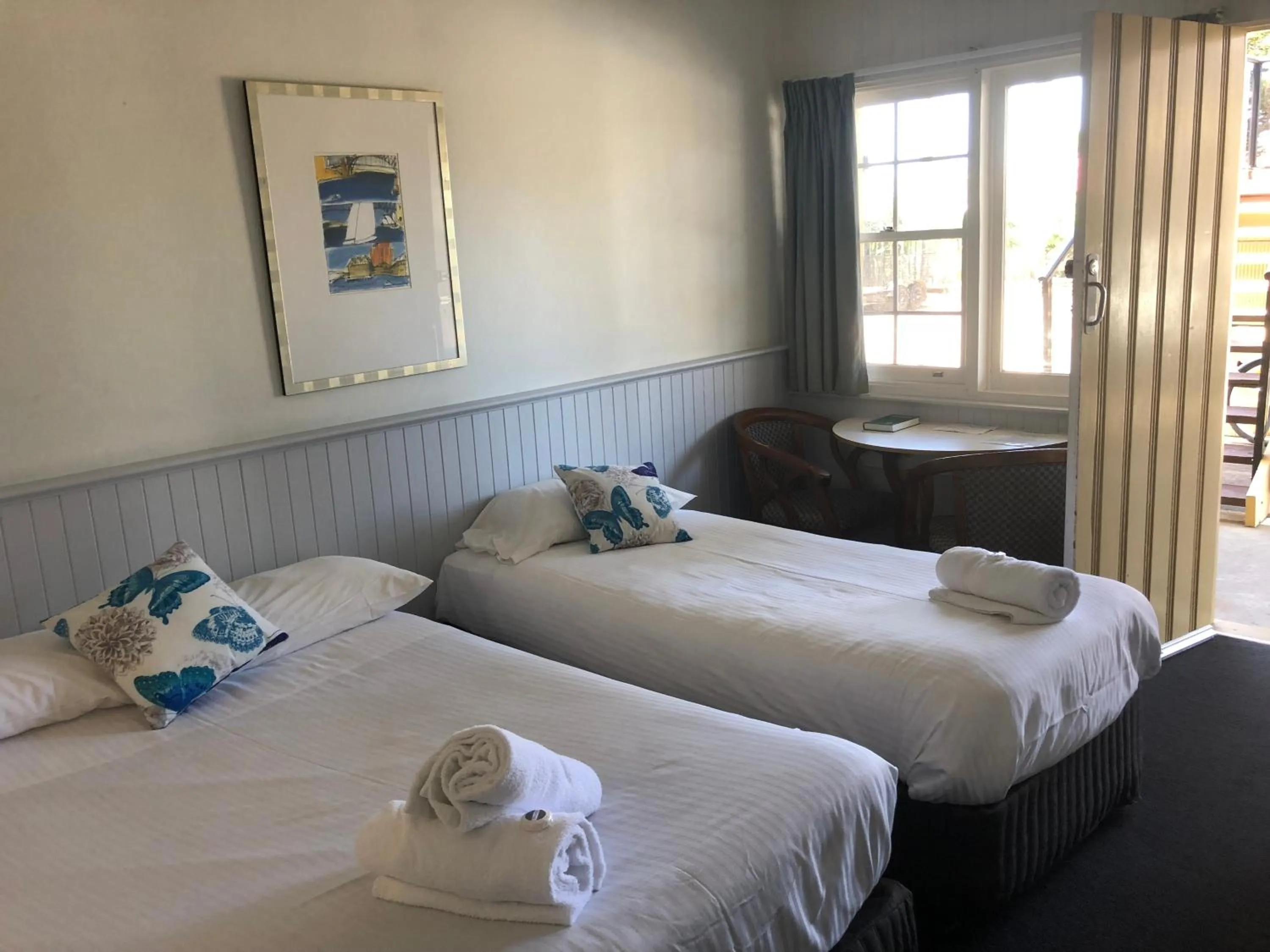 Bed in Squid's Ink Motel