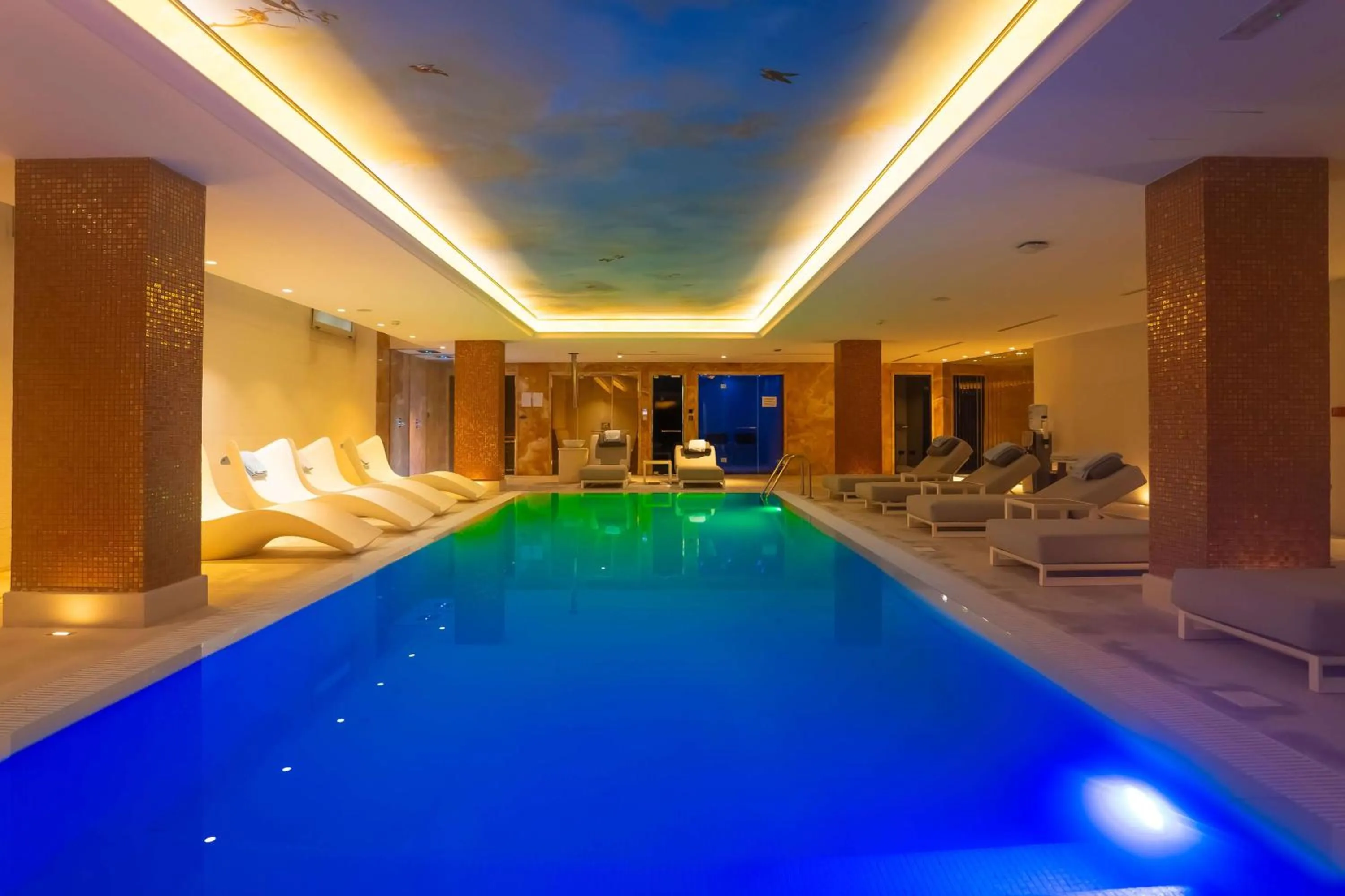 Pool view in Radisson Collection Morina Hotel, Tirana