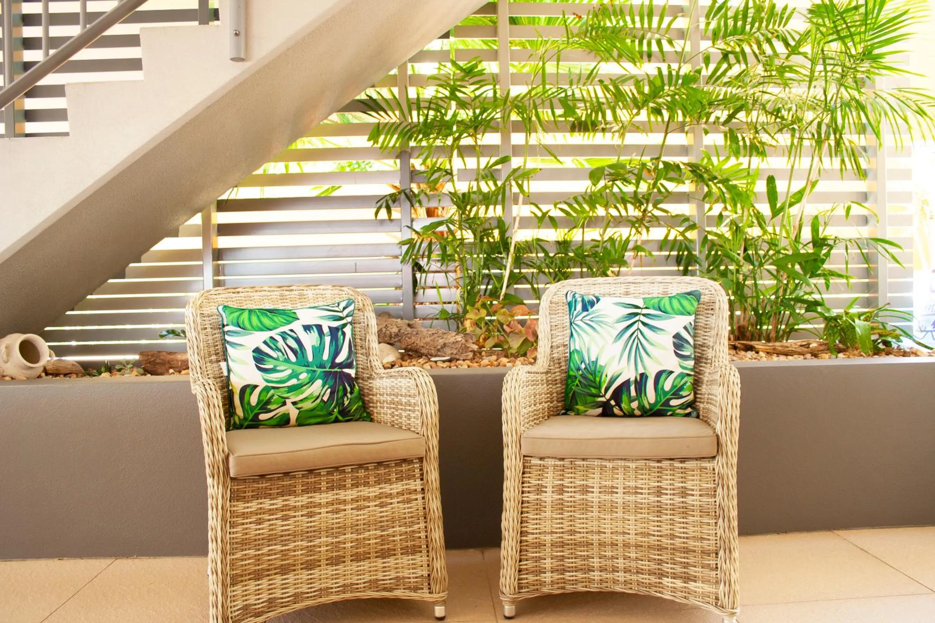 Lobby or reception in Oshen Holiday Apartments Yeppoon