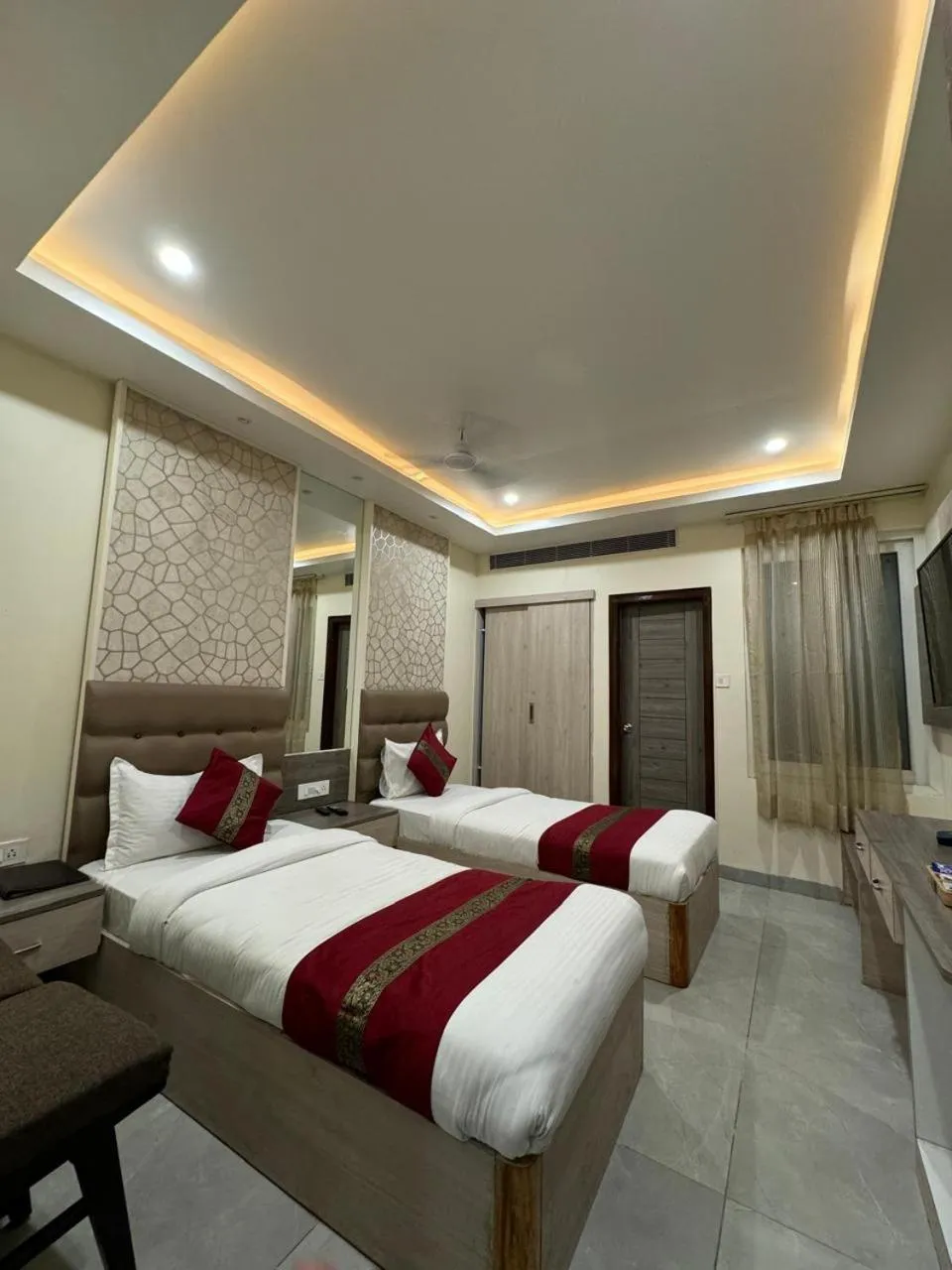 Bed in Hotel River Rhythm Assi Ghat