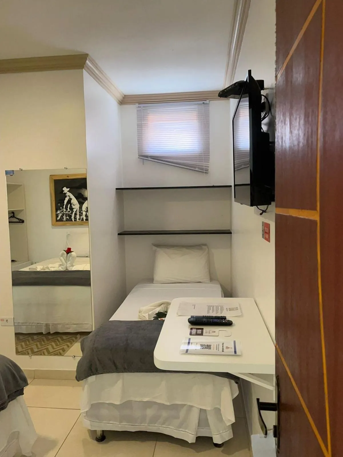 Bed in Pousada La Belle