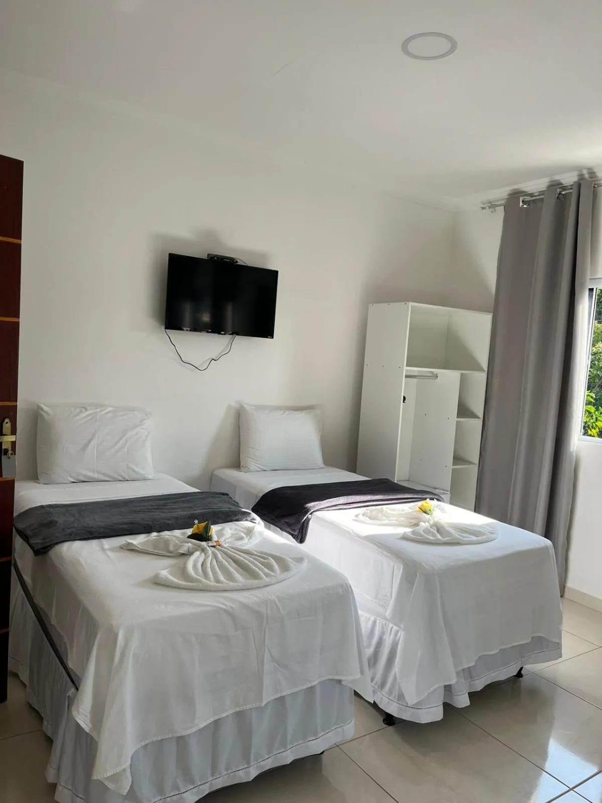 Bed in Pousada La Belle