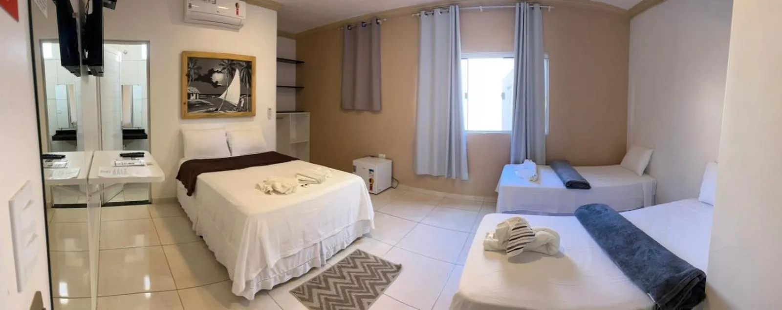 Bed in Pousada La Belle