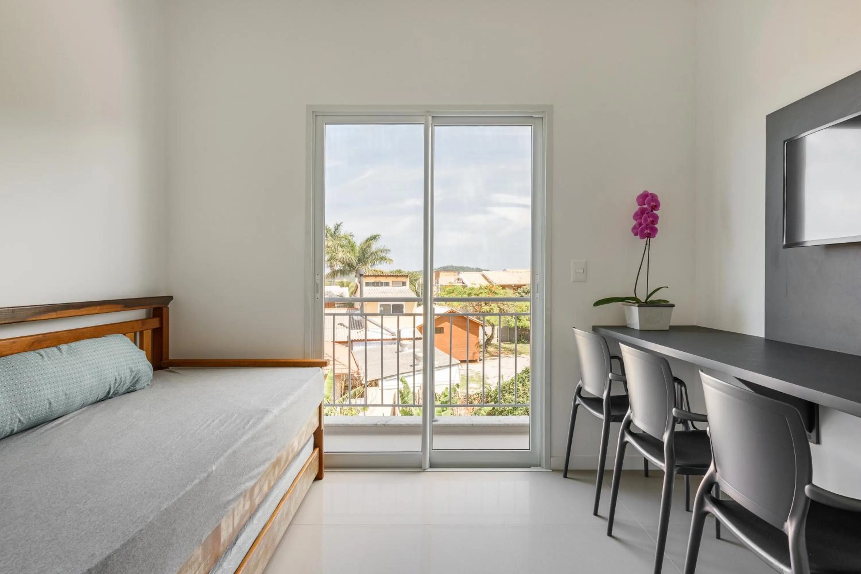 Balcony/Terrace, Bed in Parador Campeche