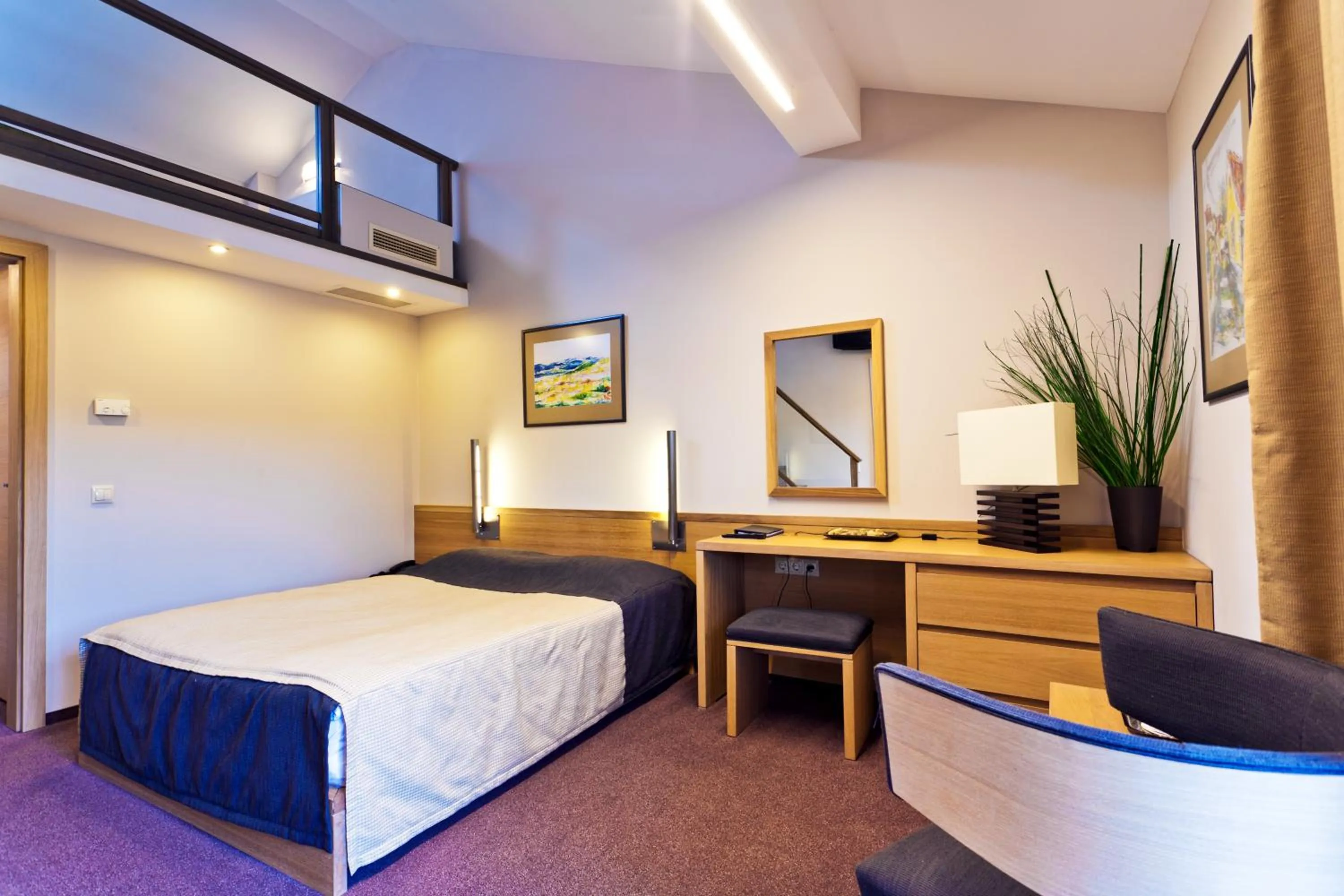 Bed in Hotel Visegrád