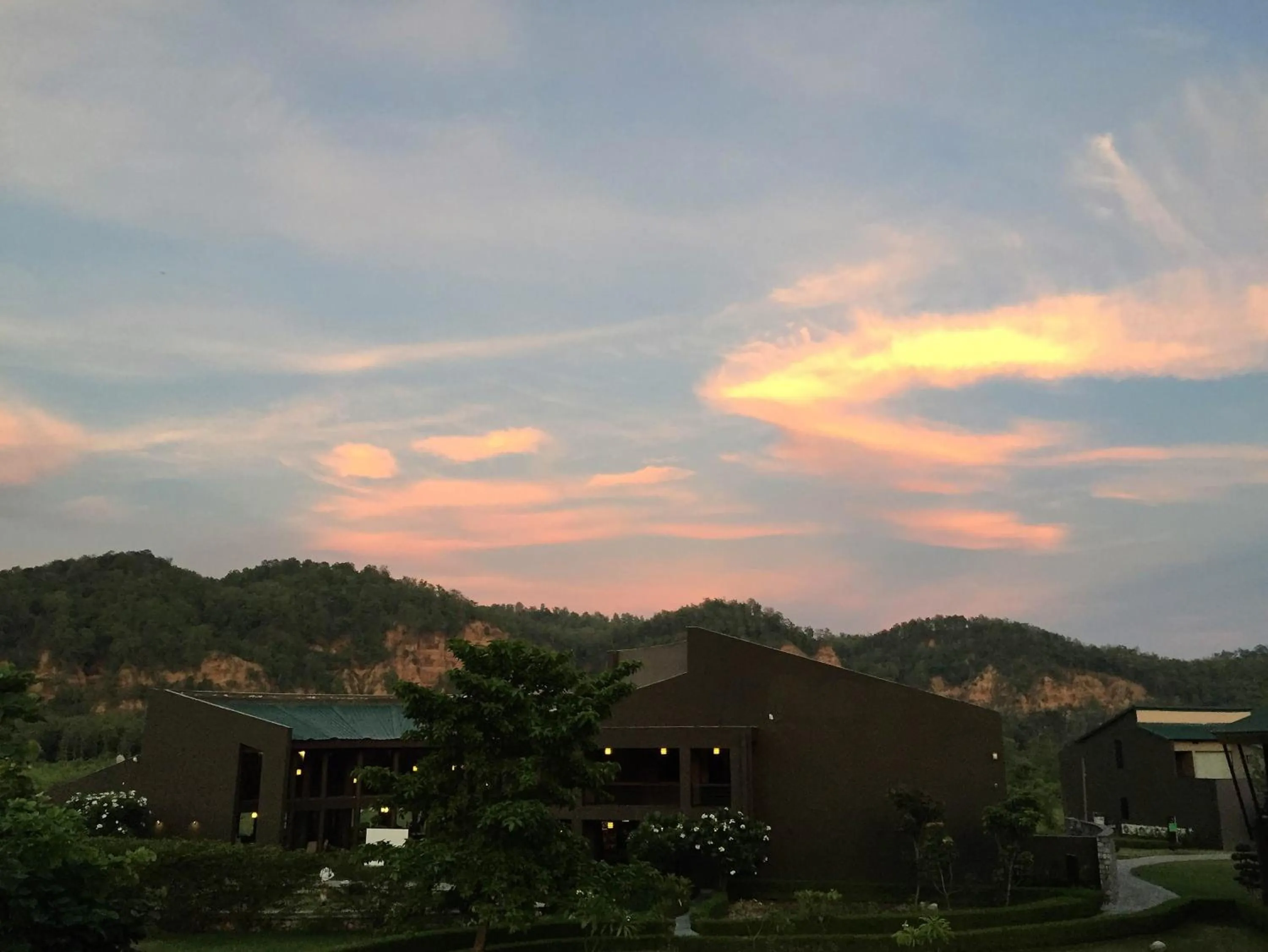Sunset in Namah Resort Jim Corbett, a member of Radisson Individuals