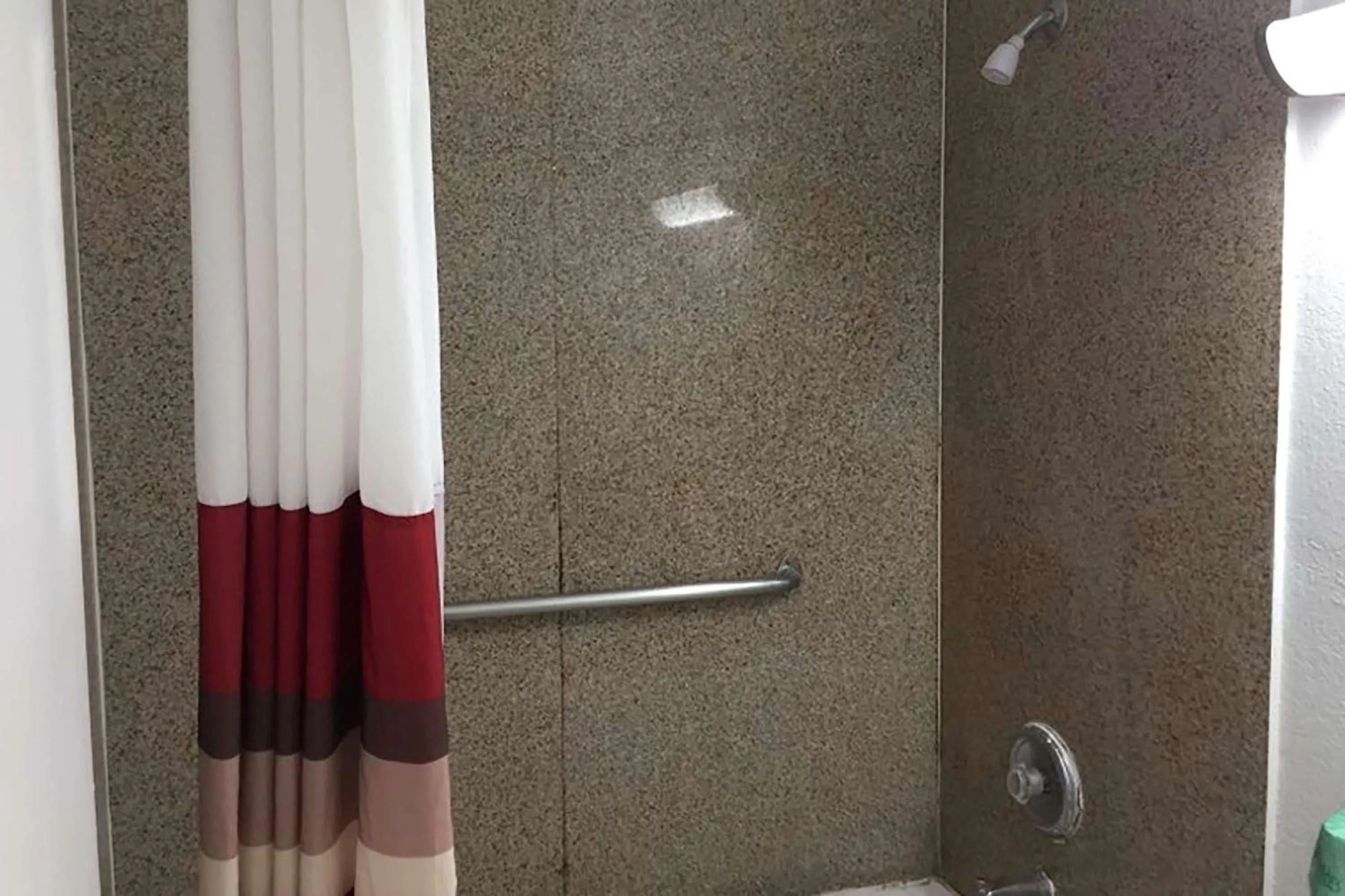 Shower in Travelodge by Wyndham San Antonio Lackland AFB North
