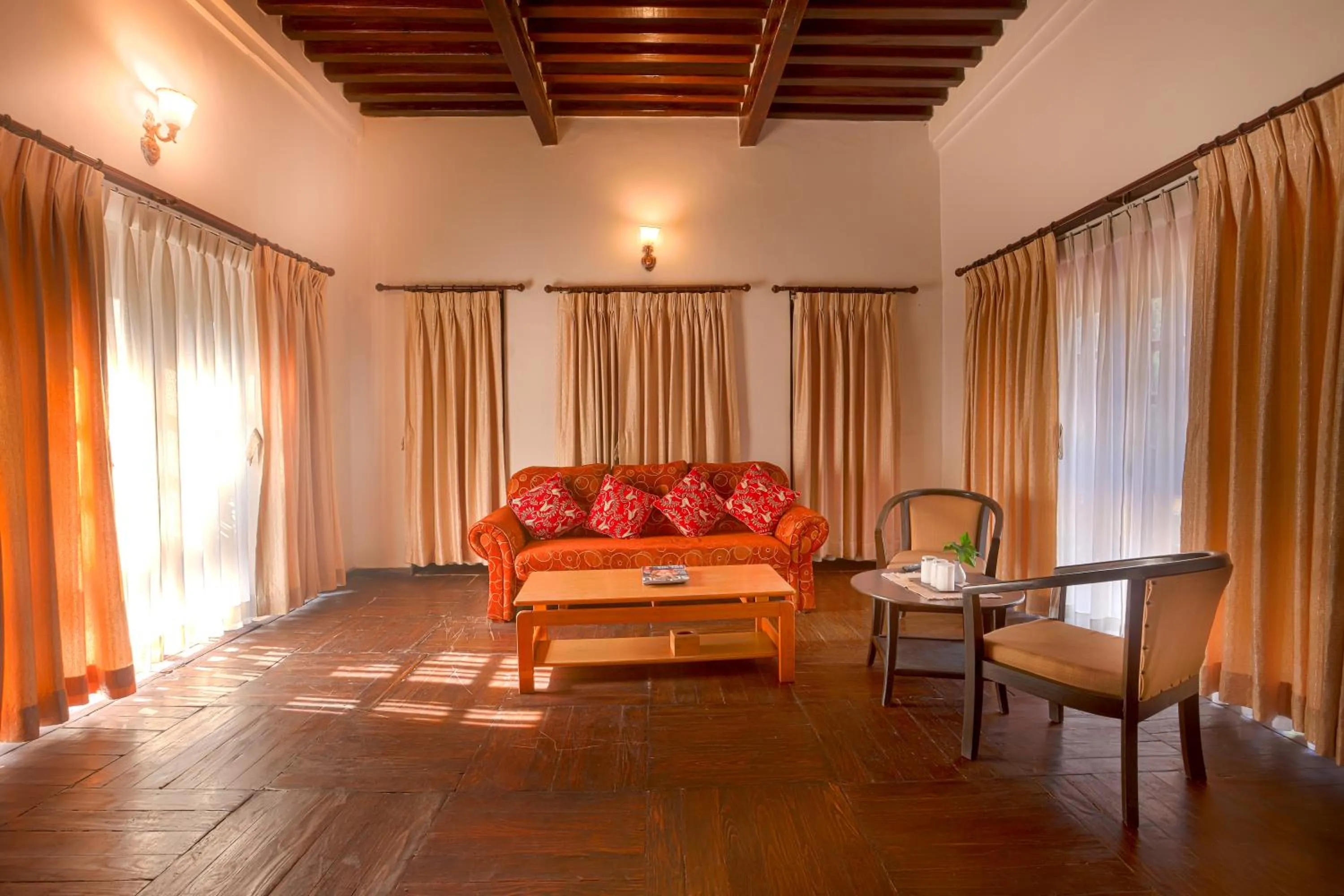 Living room in Hukum Darbar Restaurant & Hotel