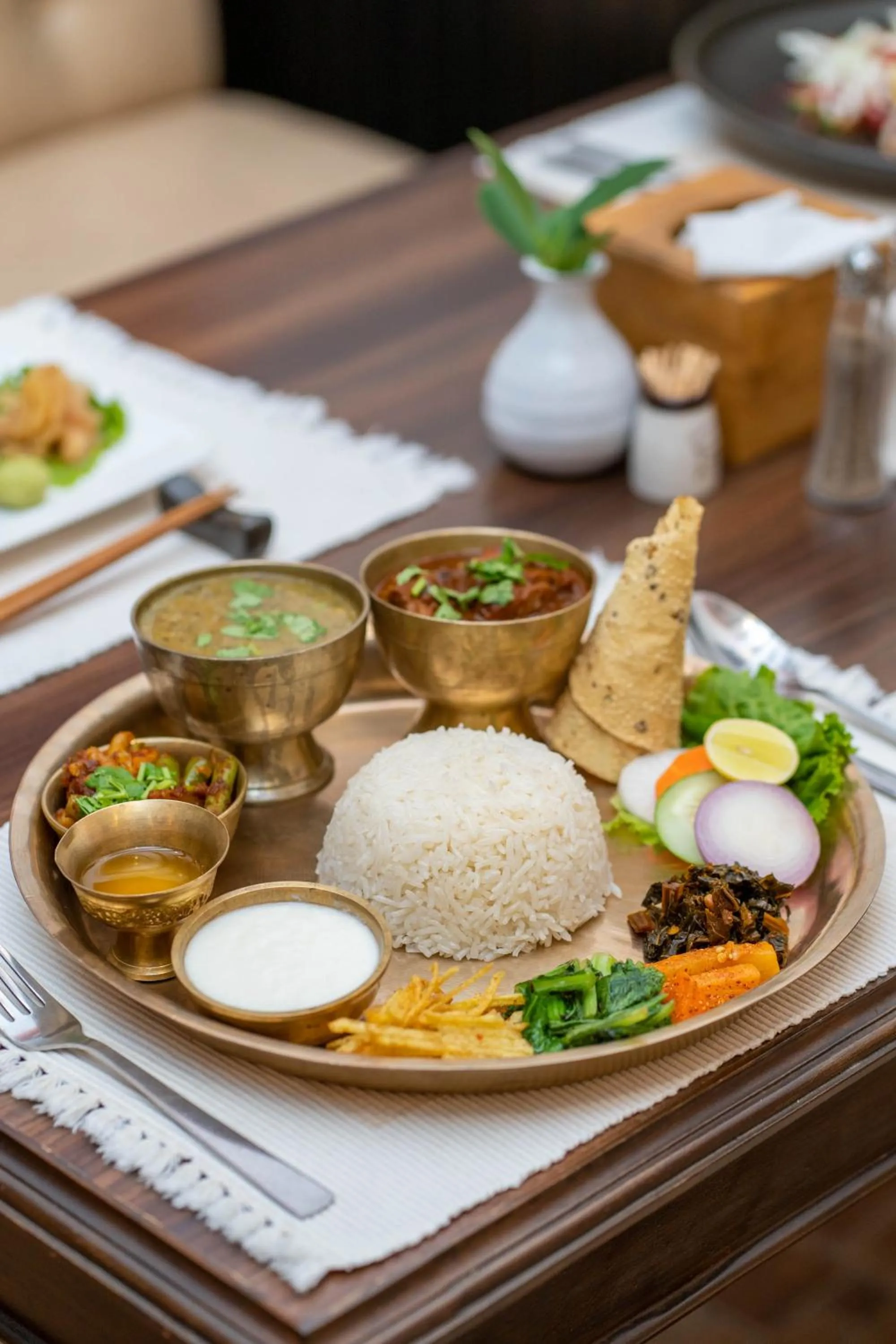 Lunch in Hukum Darbar Restaurant & Hotel