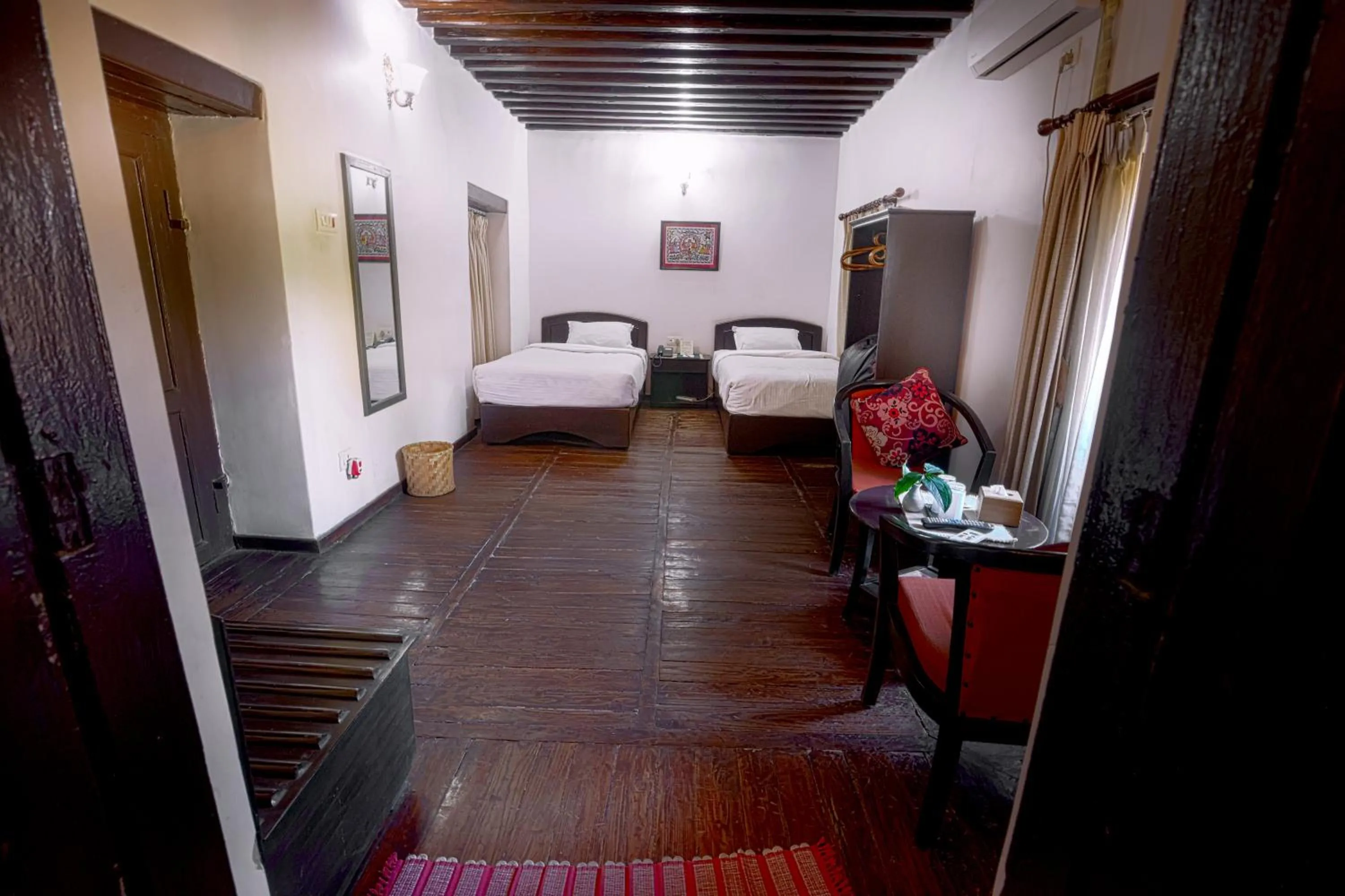 Bed in Hukum Darbar Restaurant & Hotel