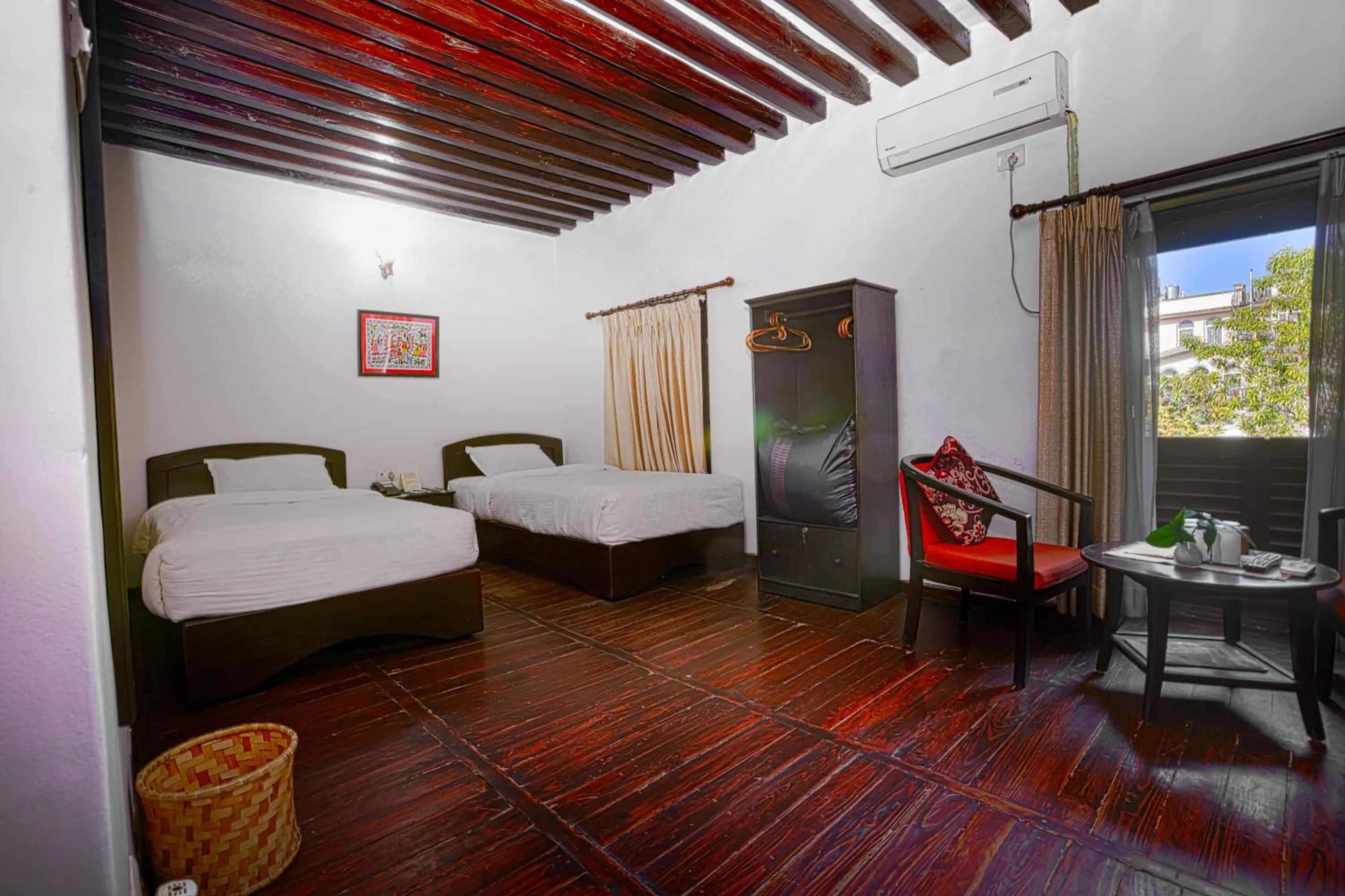 Bed in Hukum Darbar Restaurant & Hotel