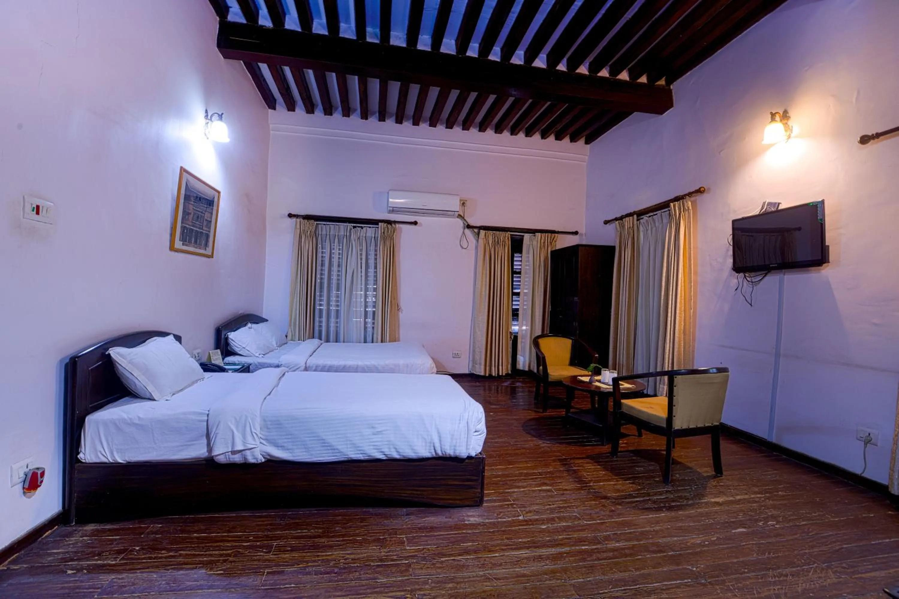 Bed in Hukum Darbar Restaurant & Hotel