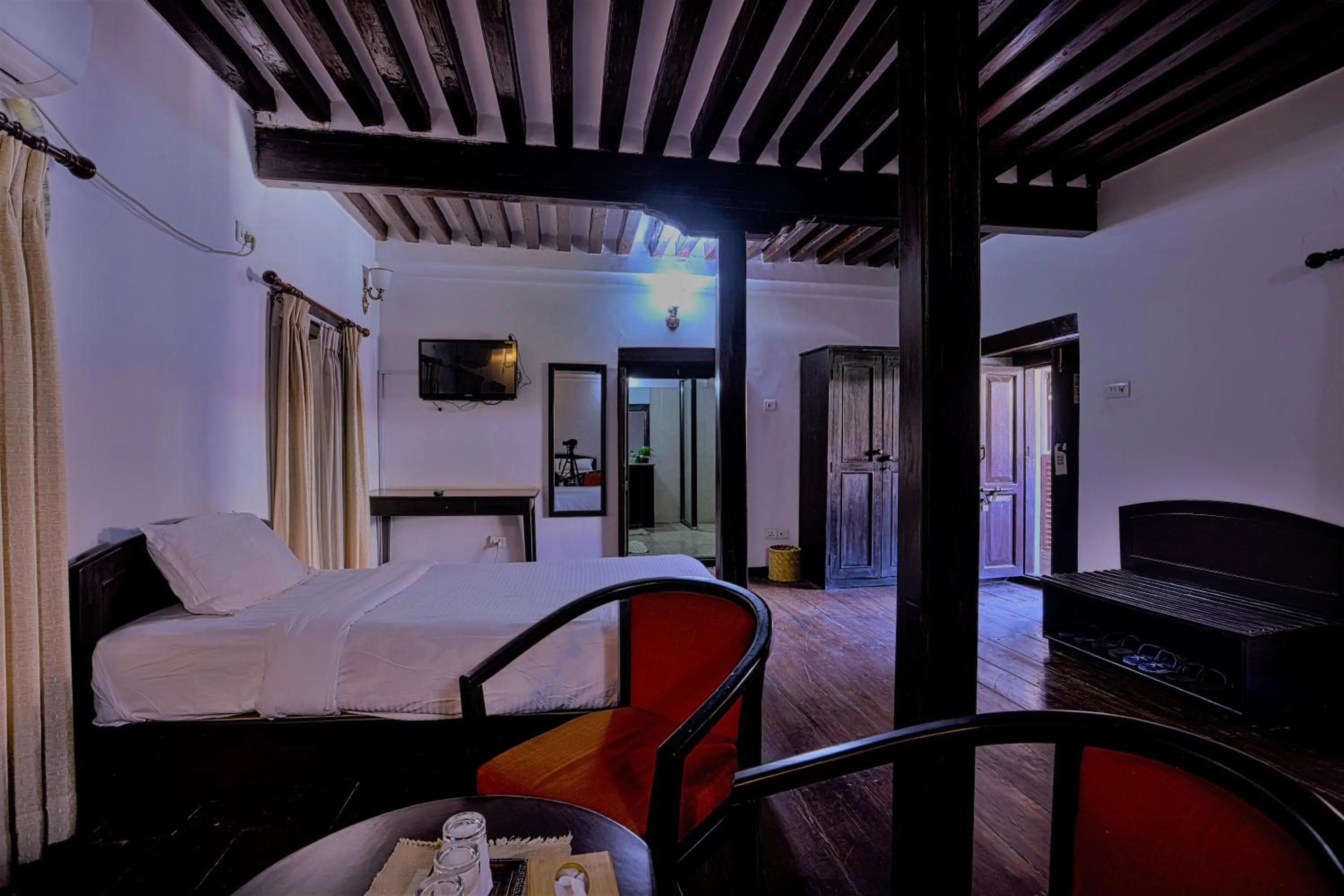 Bed in Hukum Darbar Restaurant & Hotel