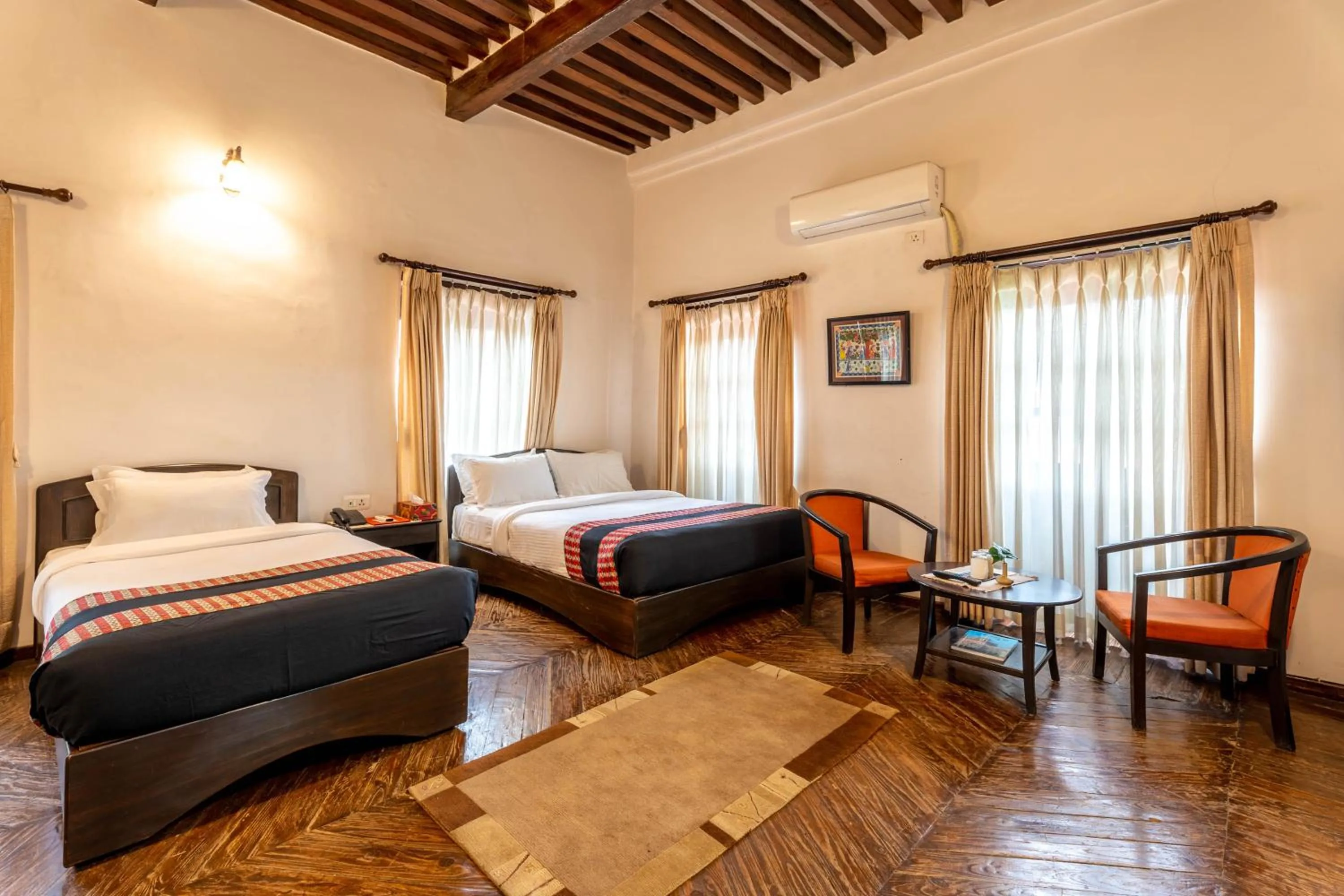 Photo of the whole room, Bed in Hukum Darbar Restaurant & Hotel