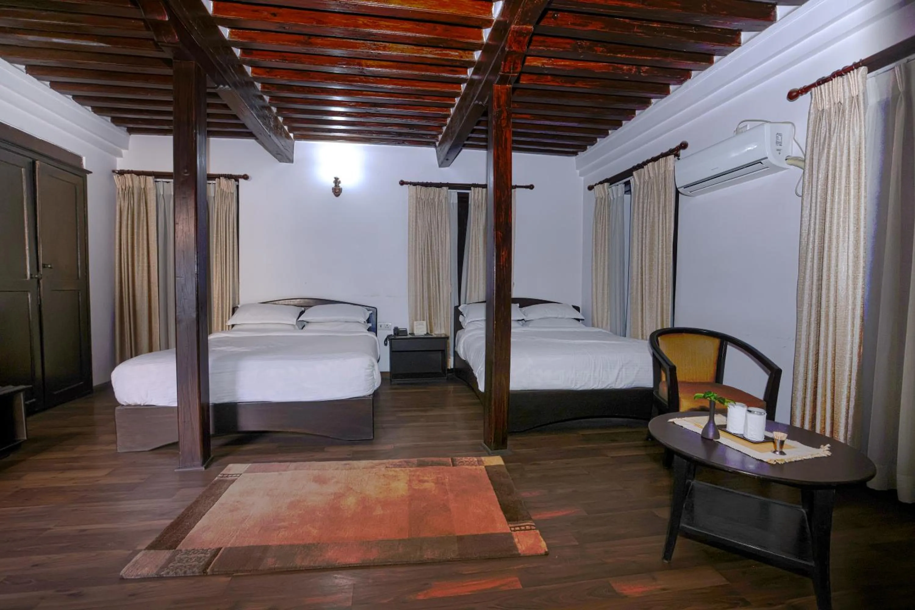 Bed in Hukum Darbar Restaurant & Hotel