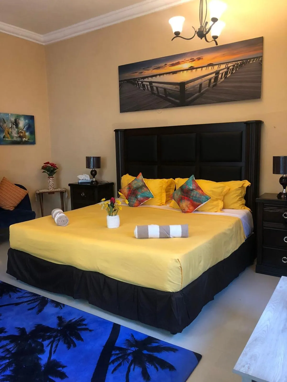 Bed in Hotel Boutique Villas Segovia Cozumel