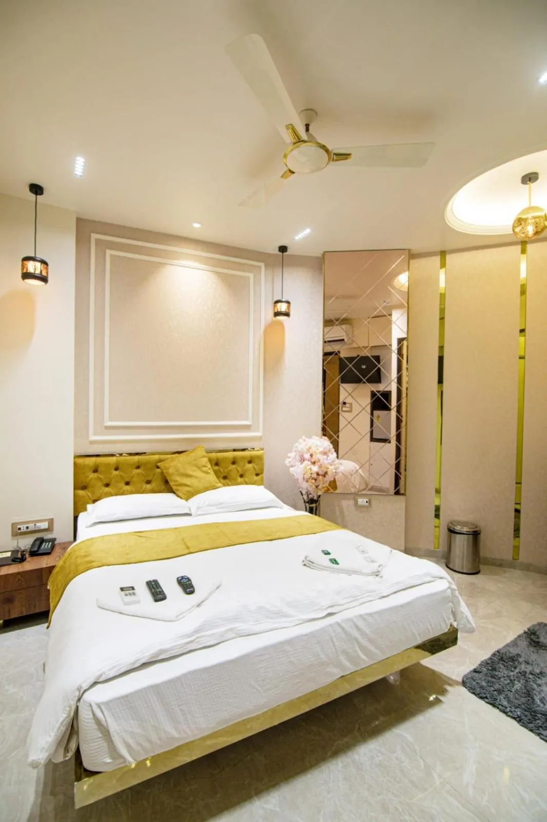 Bed in La Hotel Metro near BKC