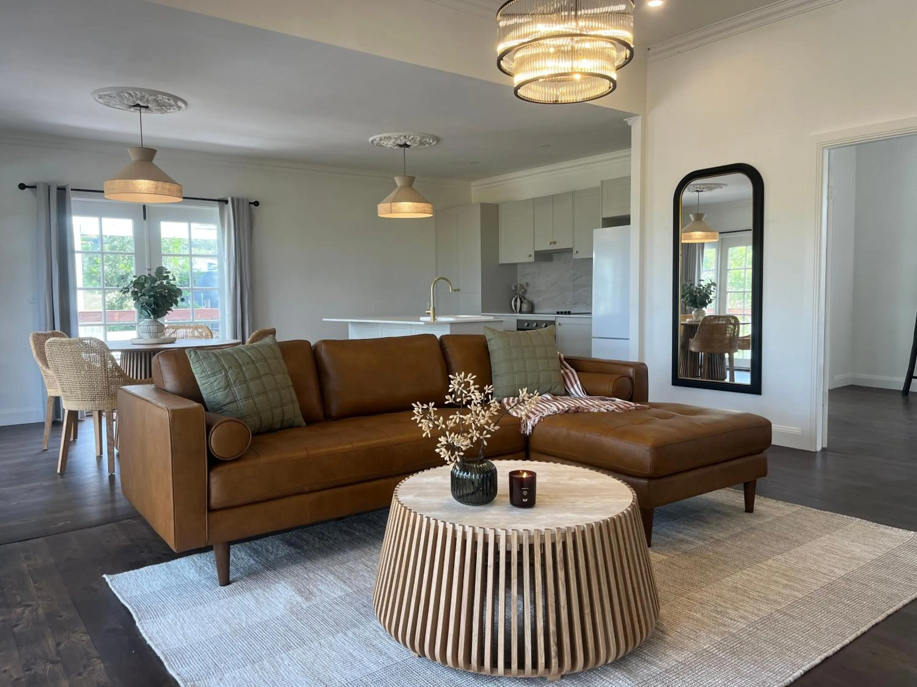 Living room in Pokolbin Farm Stay