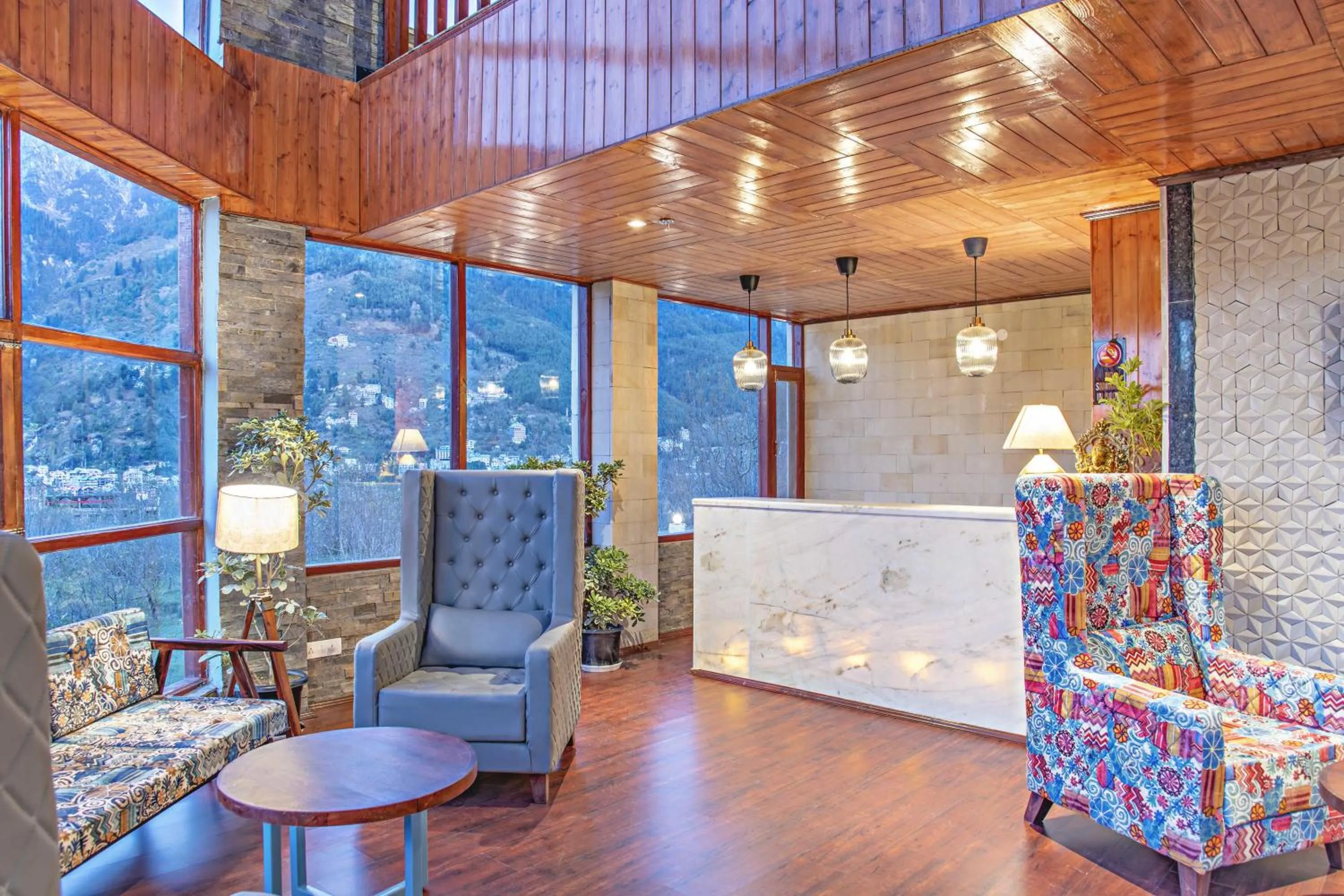 Lobby or reception in Echor Himalayan Aurum Manali