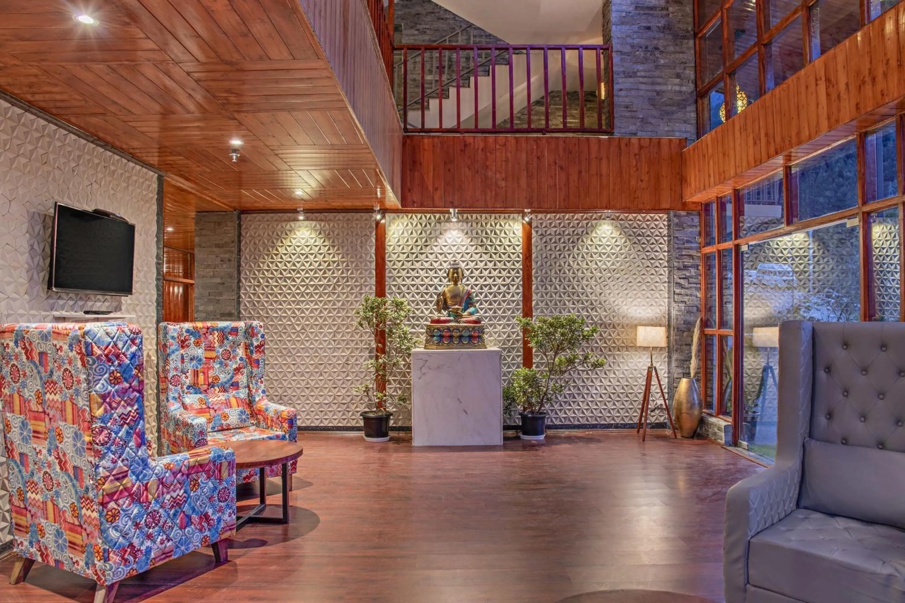 Lobby or reception in Echor Himalayan Aurum Manali