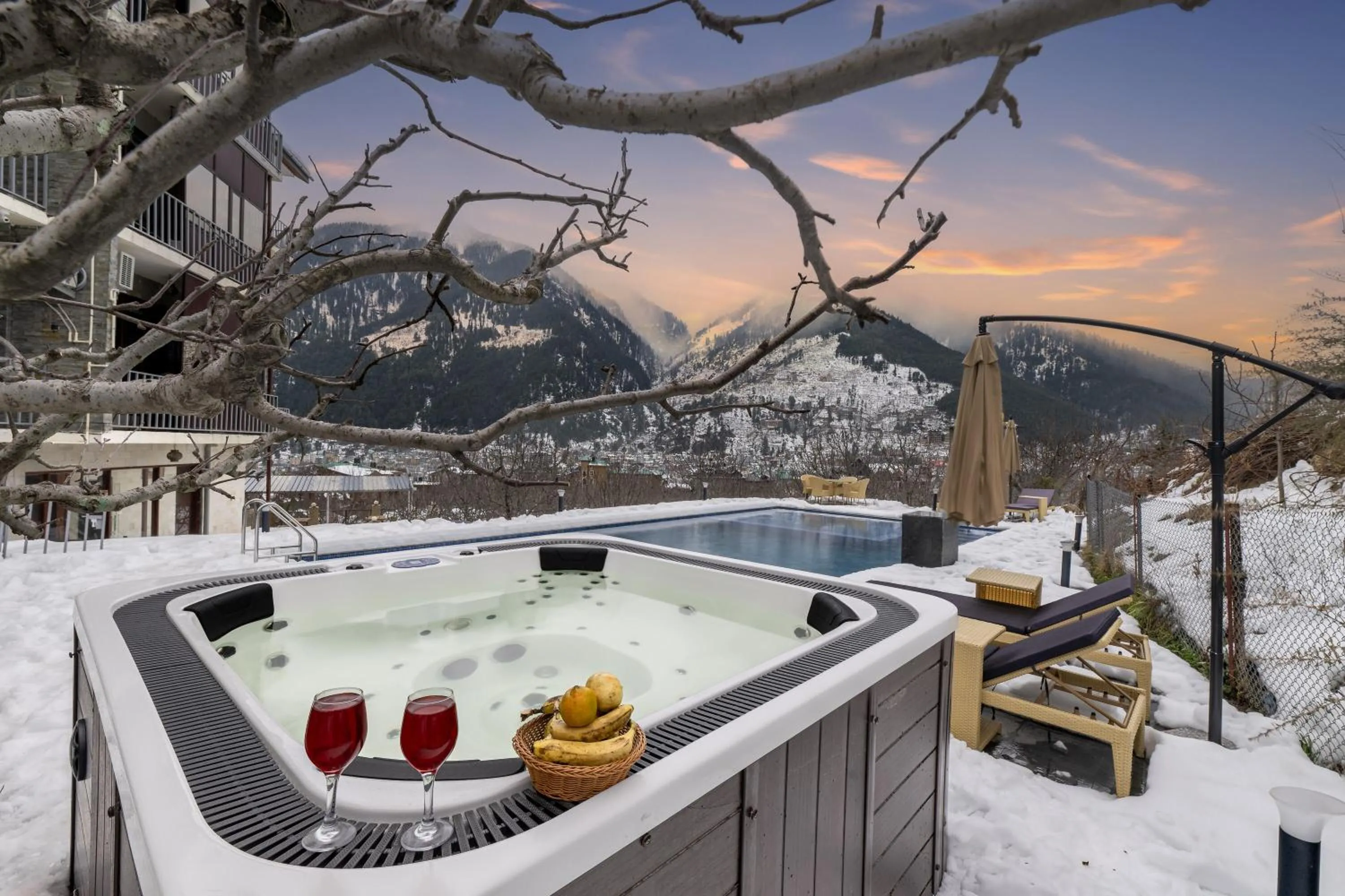 Bird's eye view in Echor Himalayan Aurum Manali