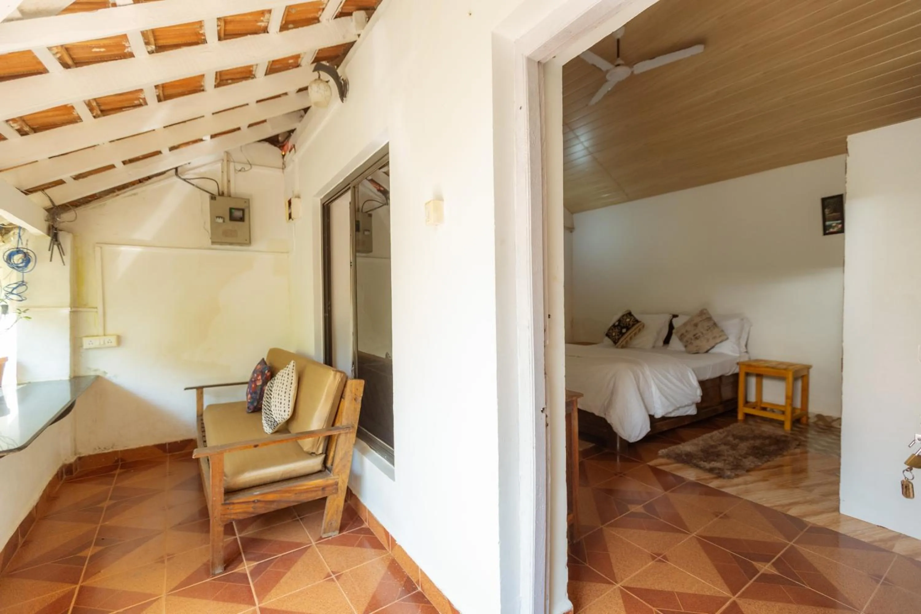 Balcony/Terrace, Bed in DucknChill-Agonda