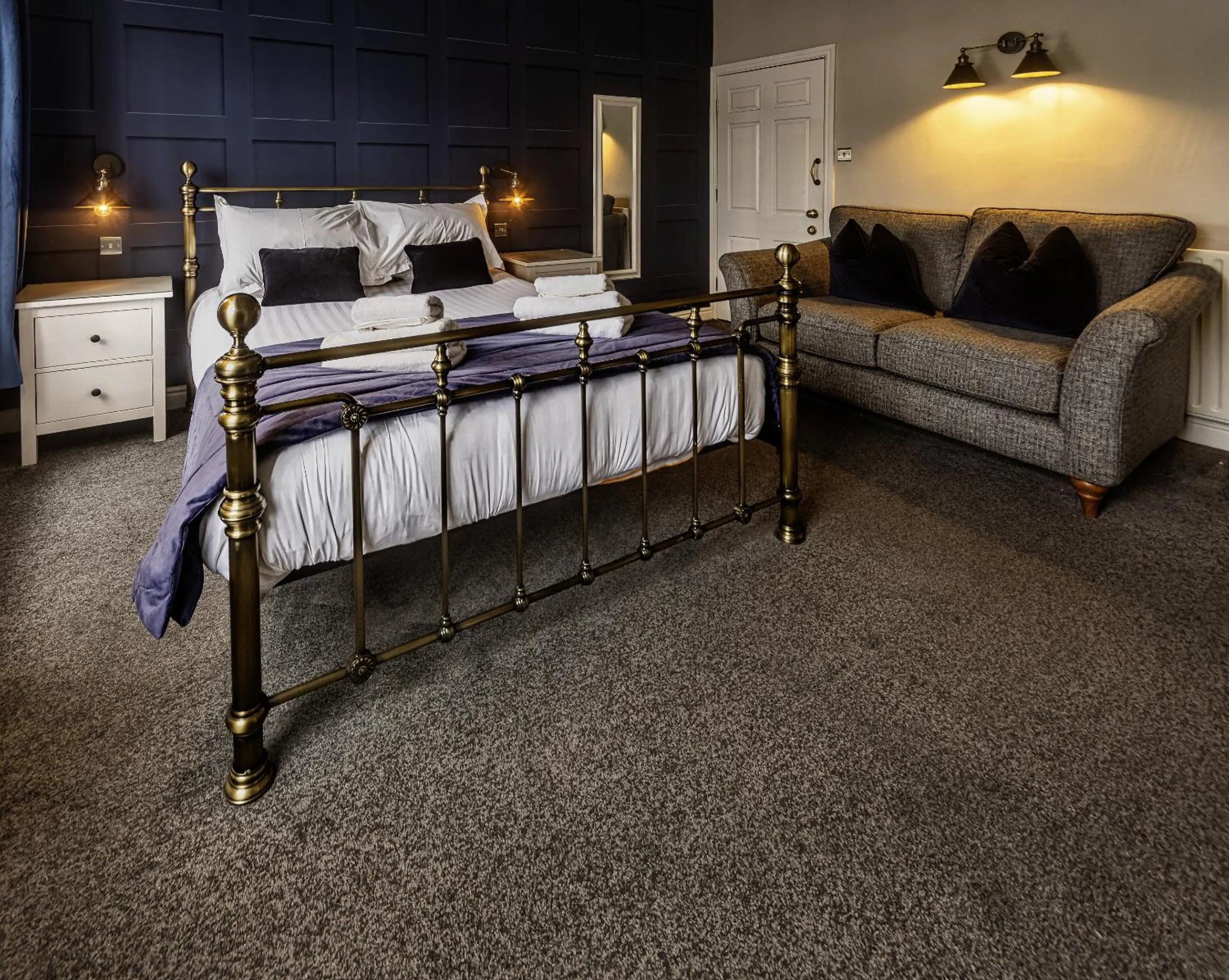 Bedroom, Bed in The Green Dragon at Bedale by OYO