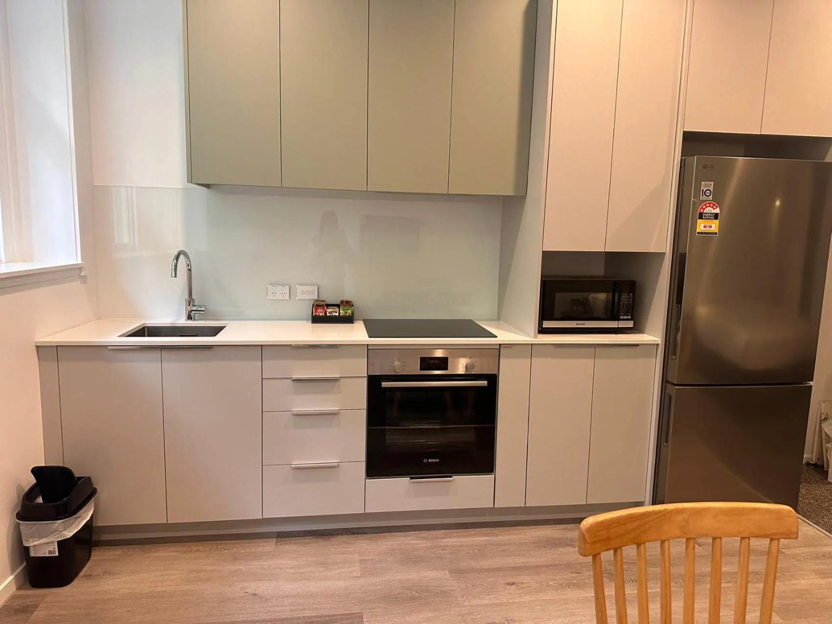 Kitchen or kitchenette in Gamma Hotel