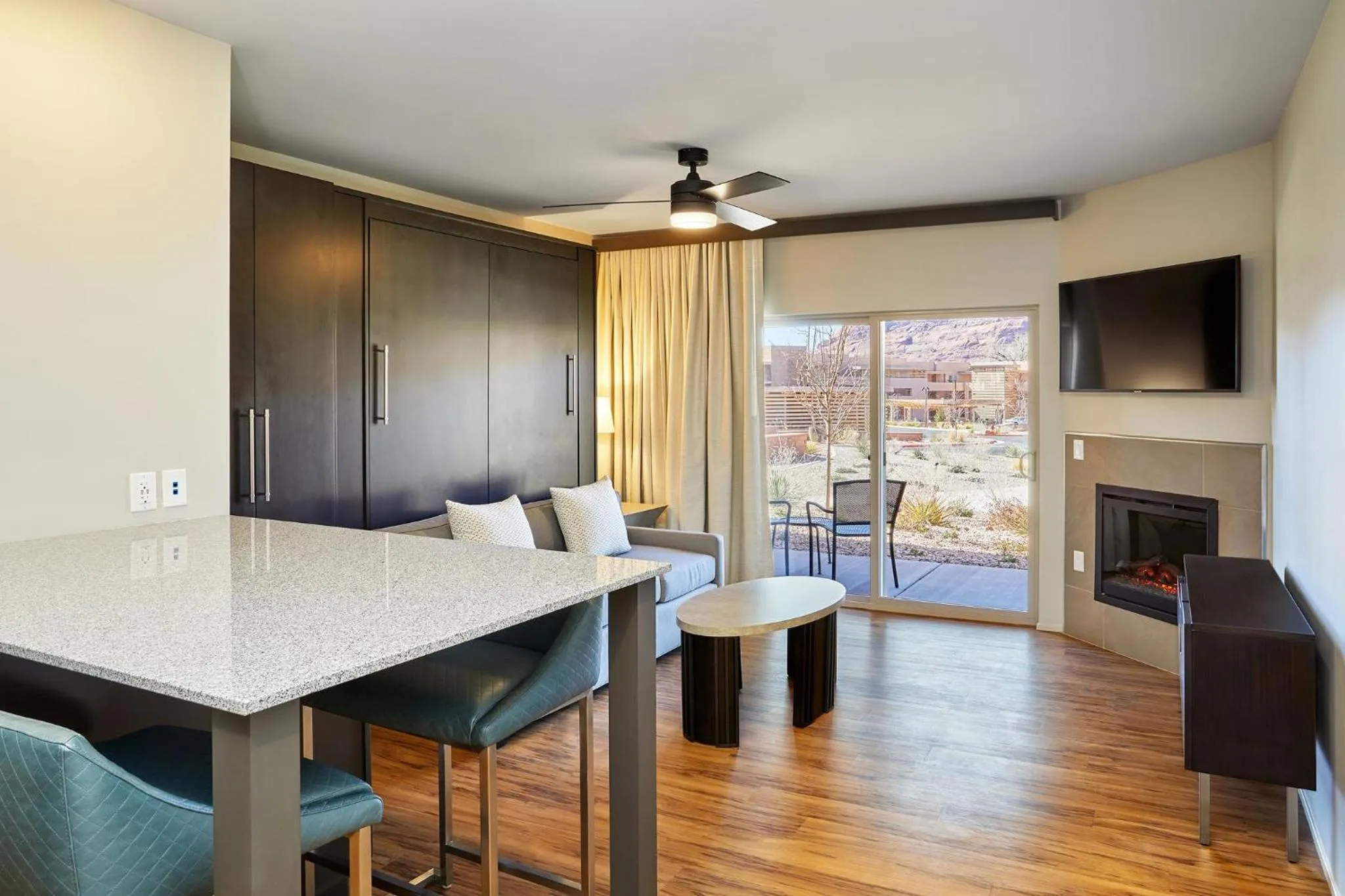 Living room in WorldMark Moab