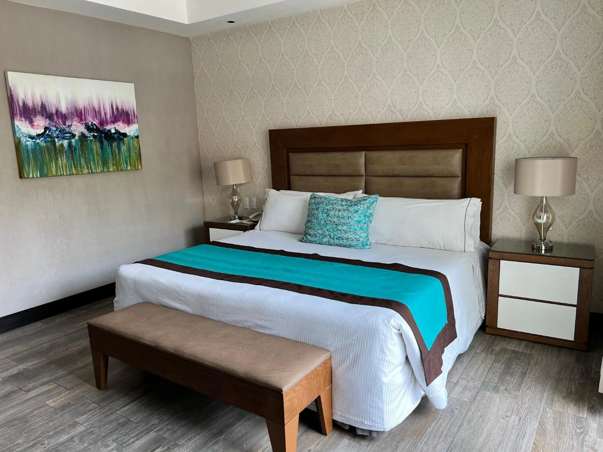 Bed in Áurea Hotel and Suites