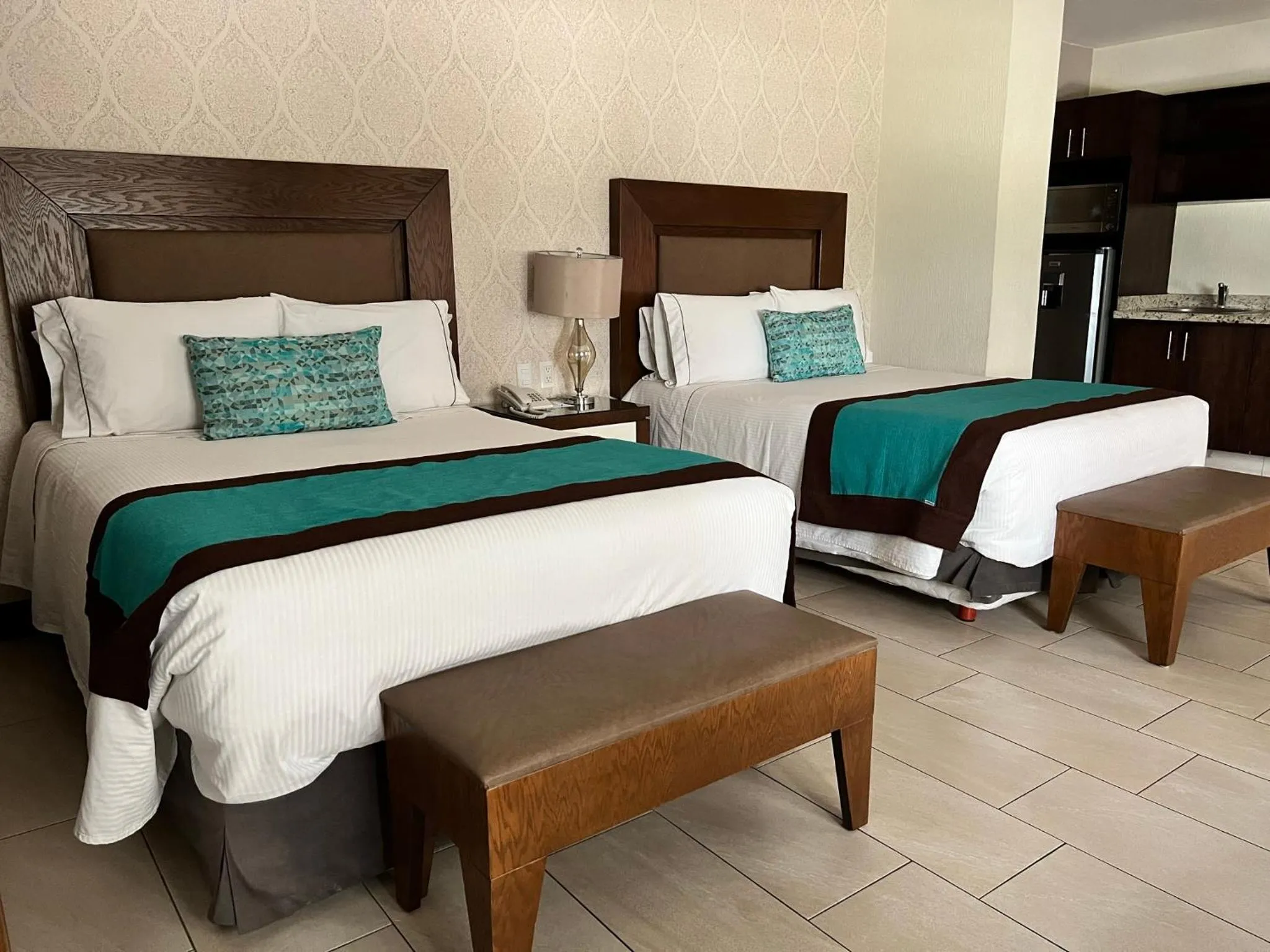 Bed in Áurea Hotel and Suites