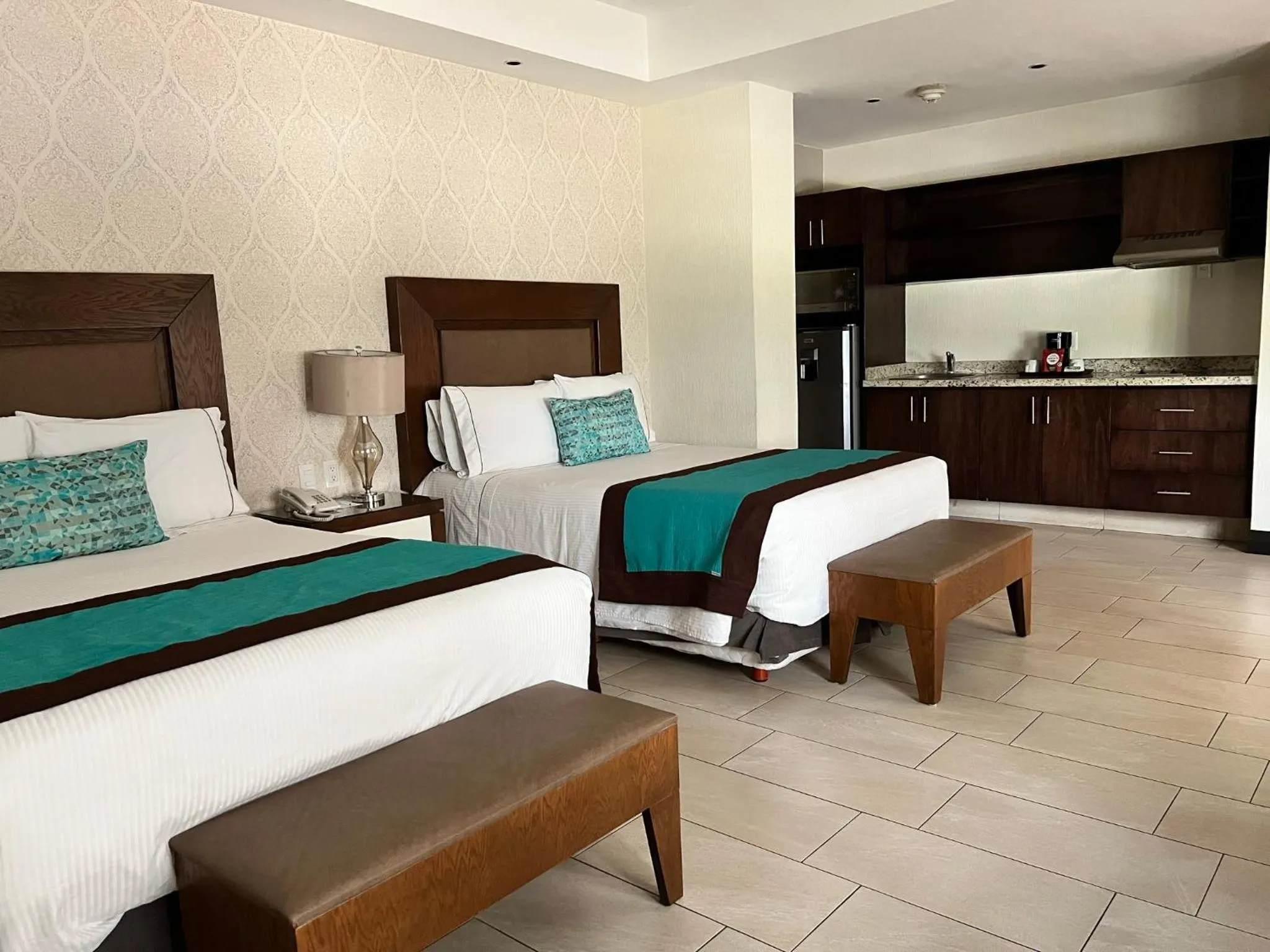 Bed in Áurea Hotel and Suites