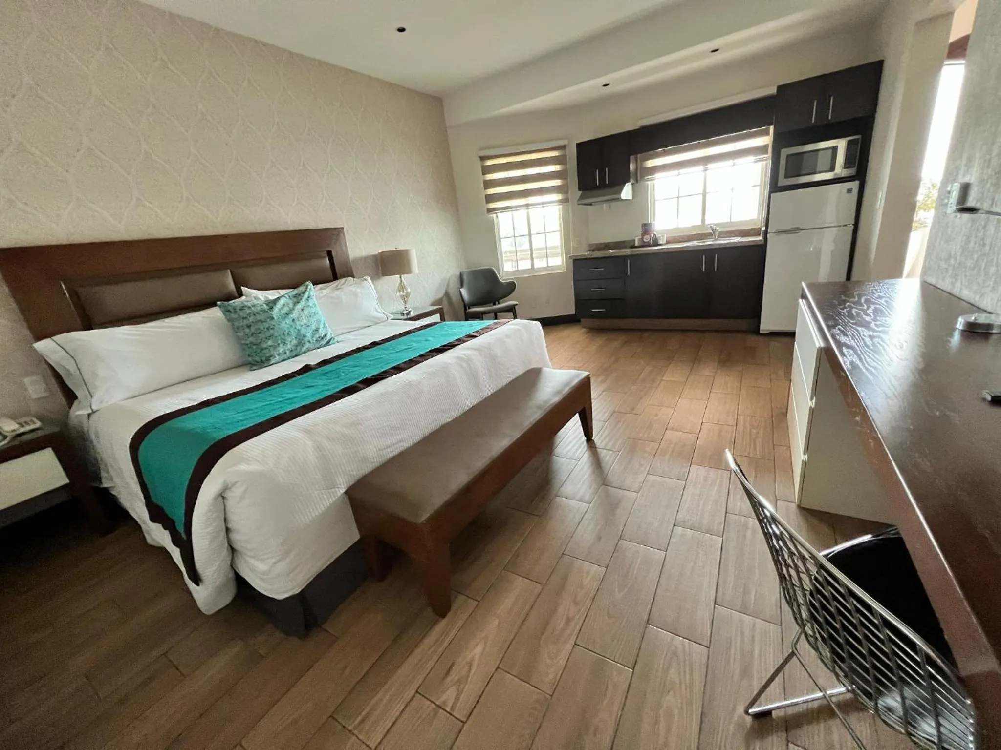 Bed in Áurea Hotel and Suites