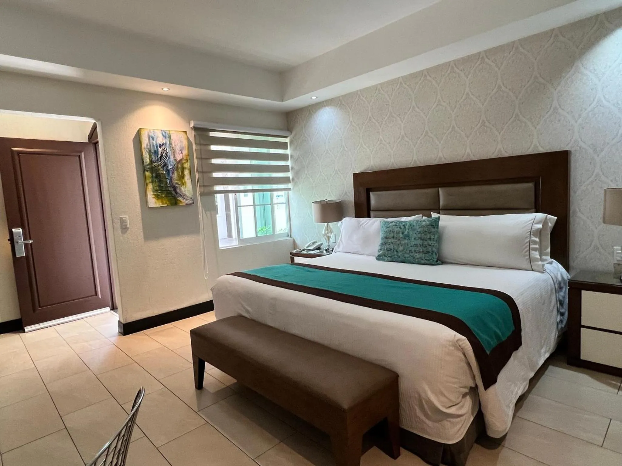 Bed in Áurea Hotel and Suites