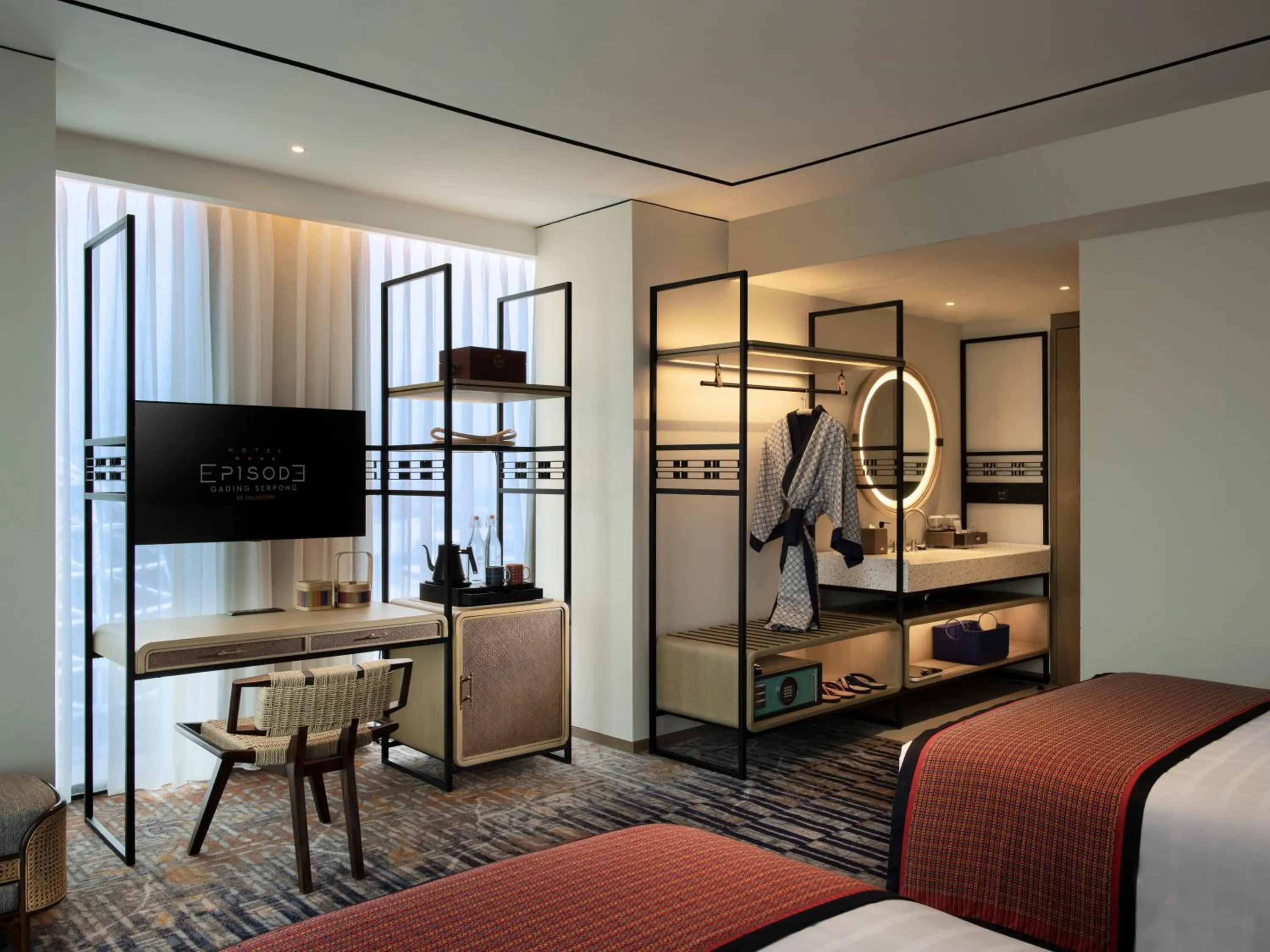 Photo of the whole room, Bed in Episode Gading Serpong