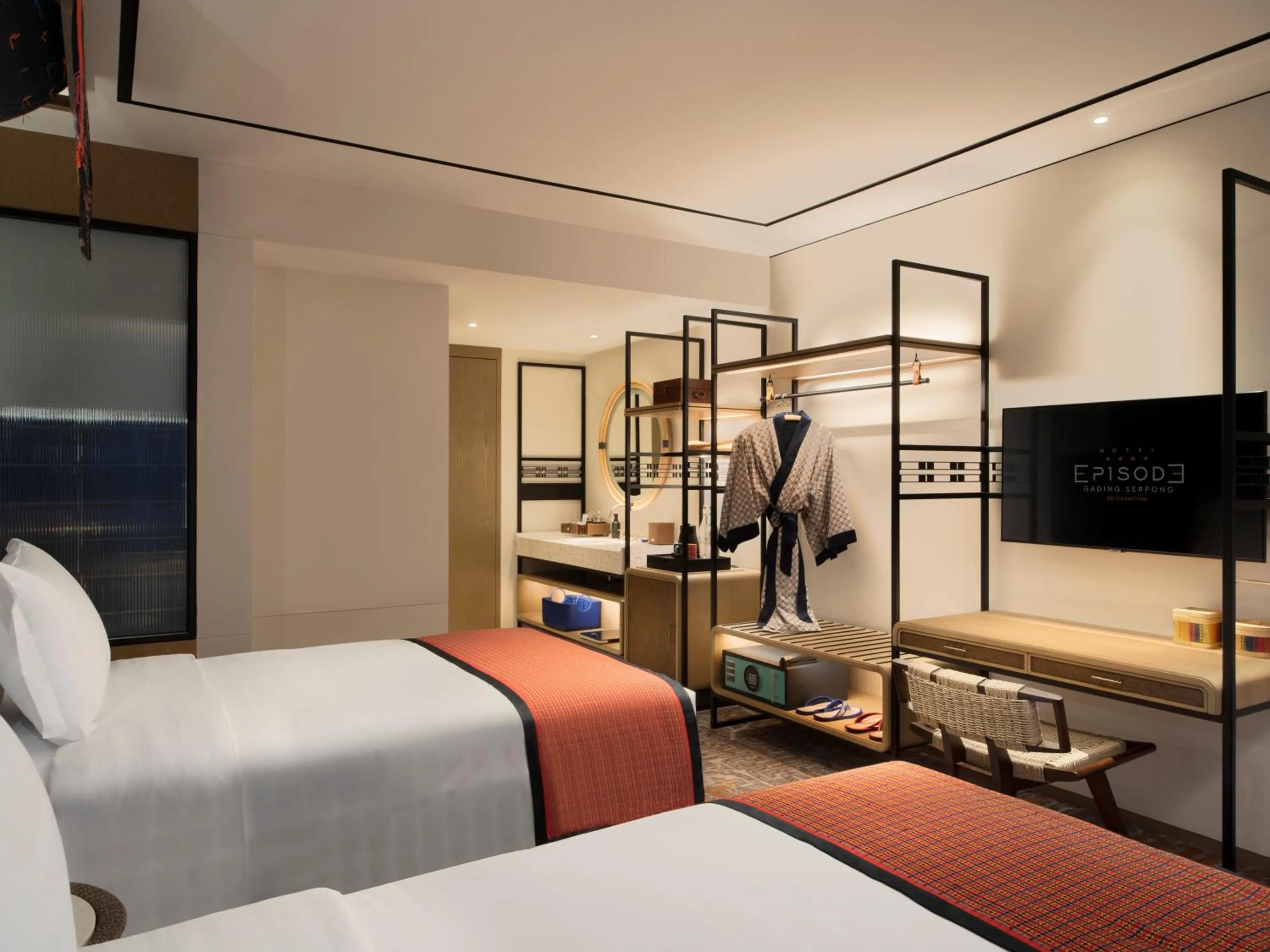 Bedroom, Bed in Episode Gading Serpong