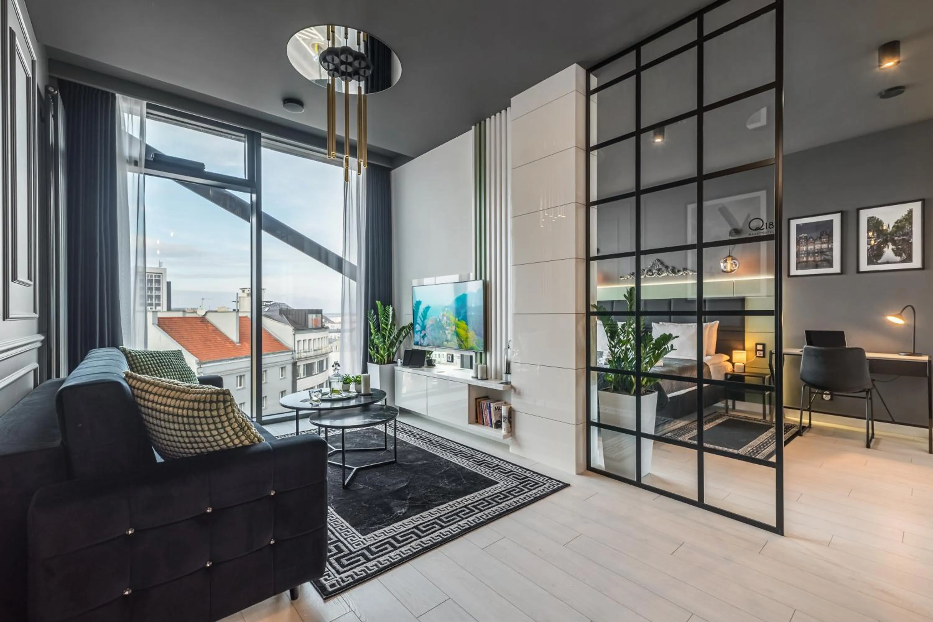 Bed in Q18 ApartHotel