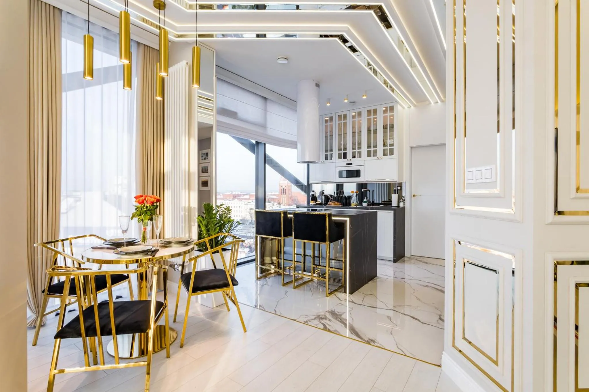 Kitchen or kitchenette in Q18 ApartHotel