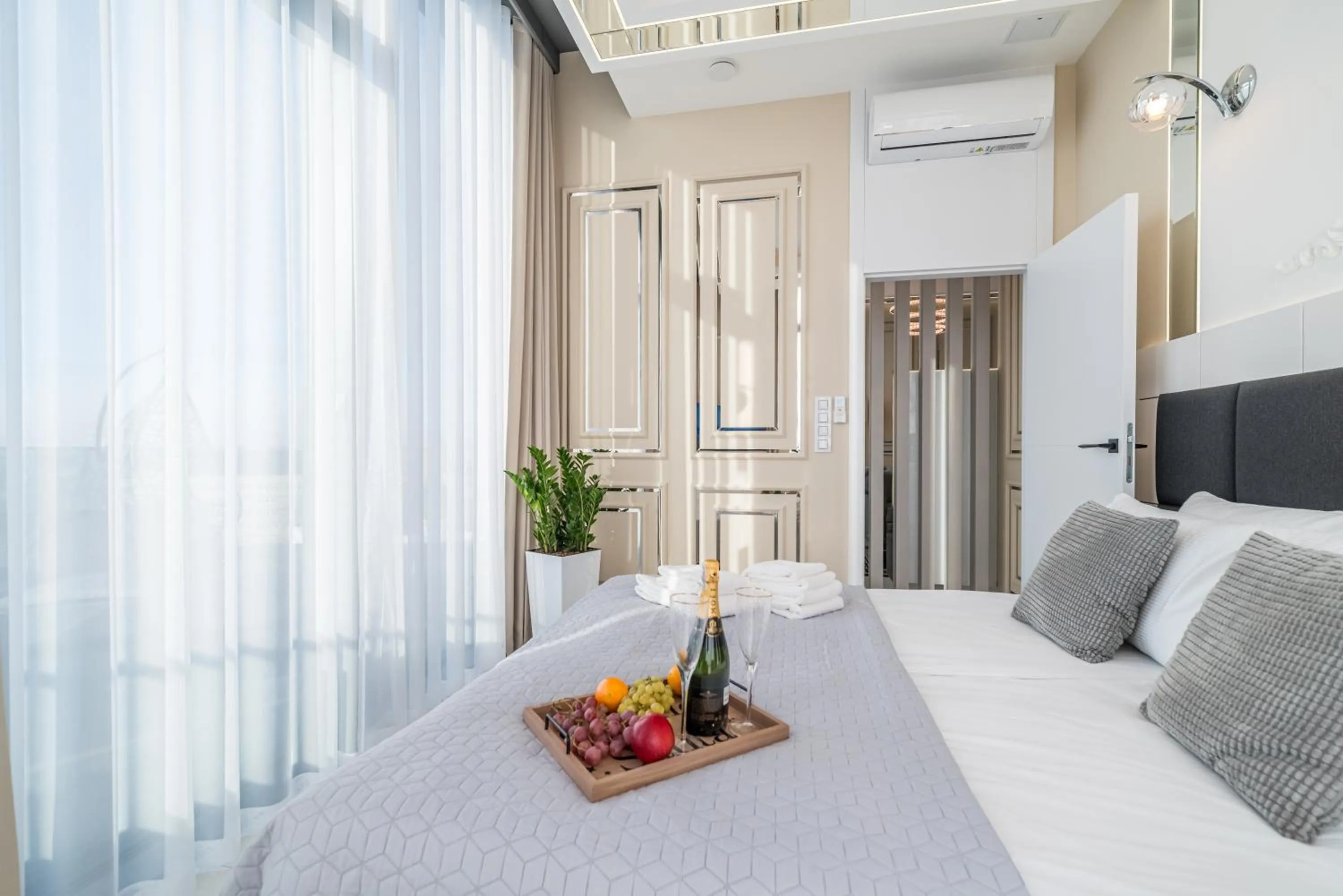 Bed in Q18 ApartHotel