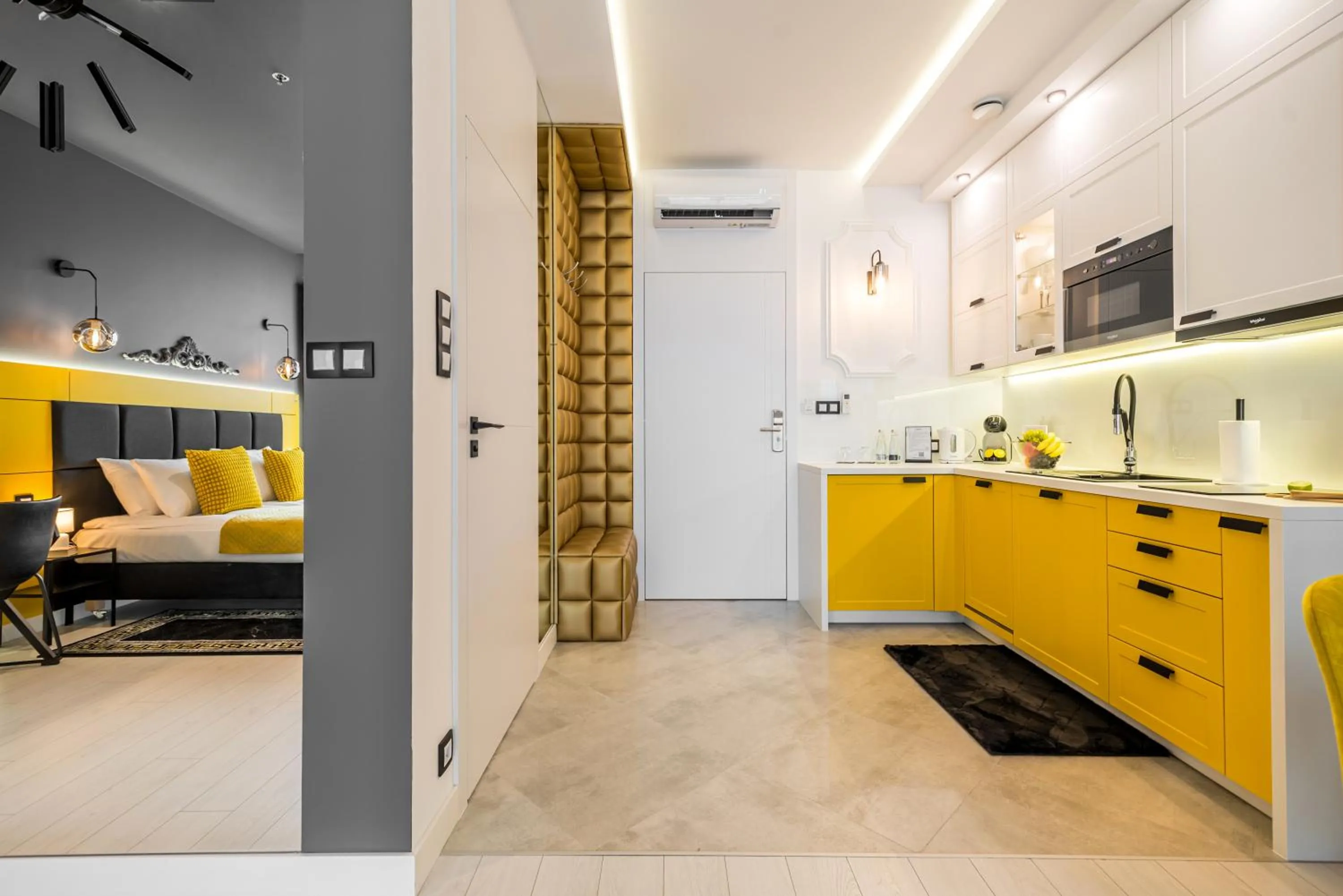 Bed in Q18 ApartHotel