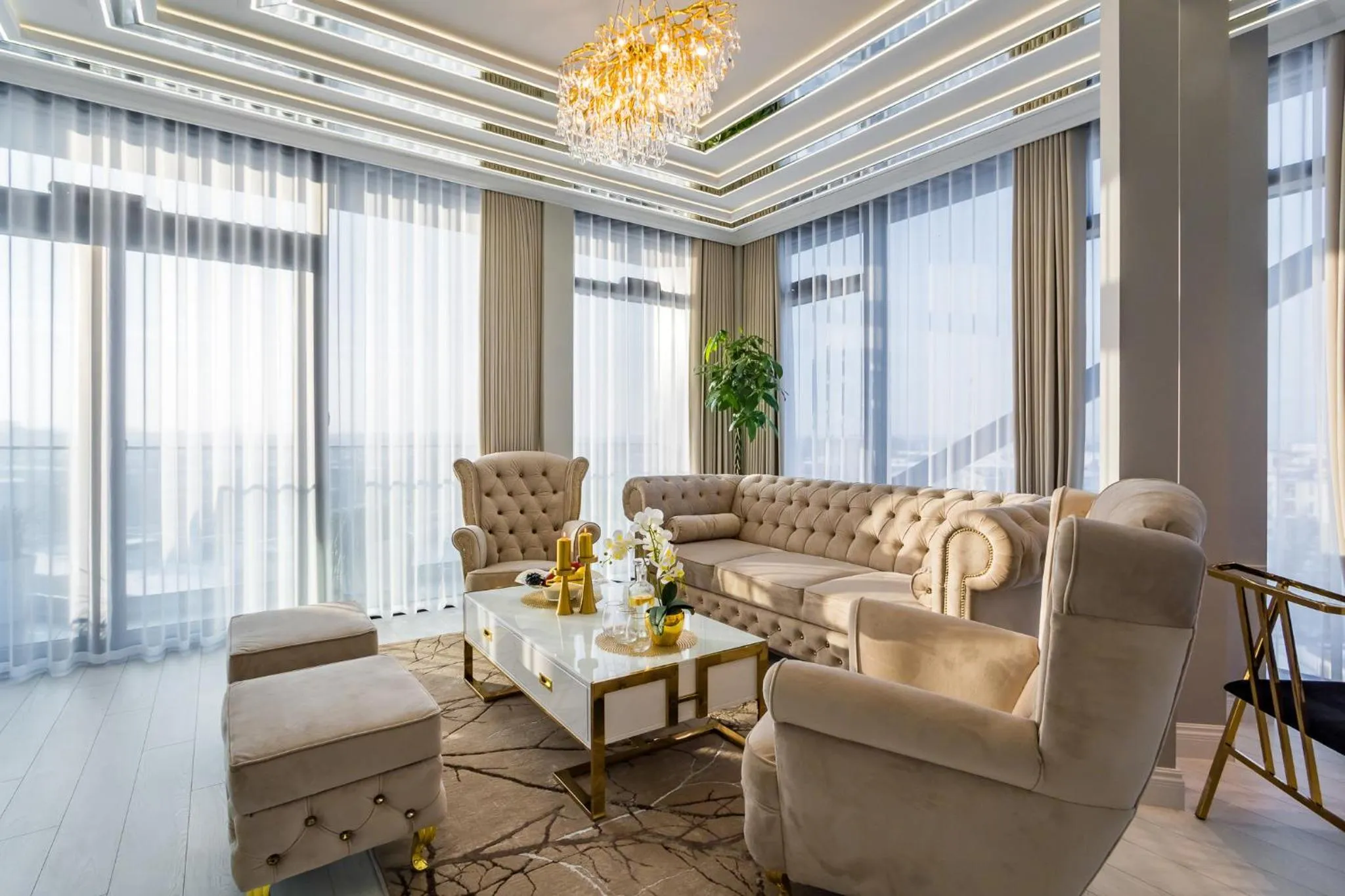 Living room in Q18 ApartHotel