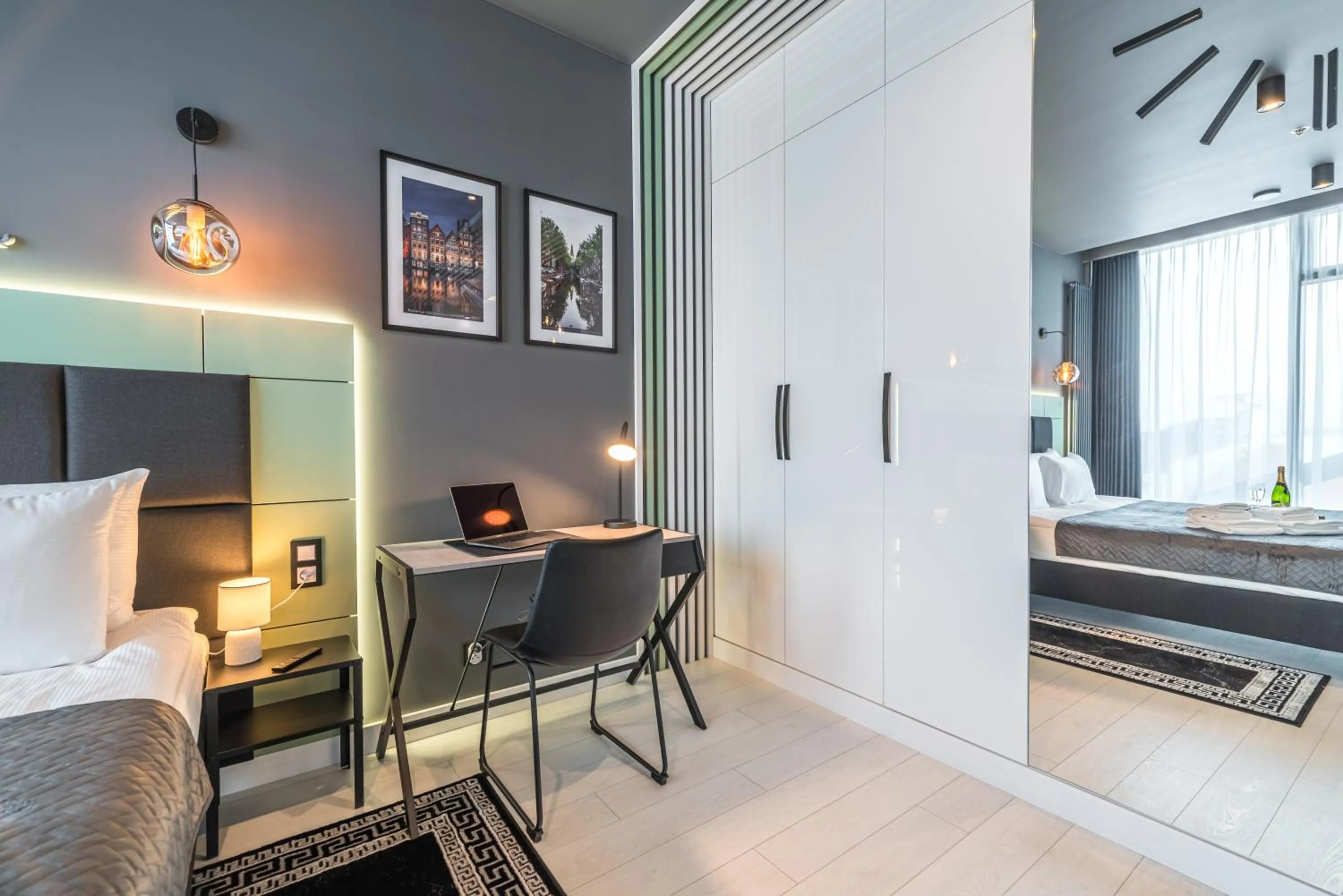 Bed in Q18 ApartHotel