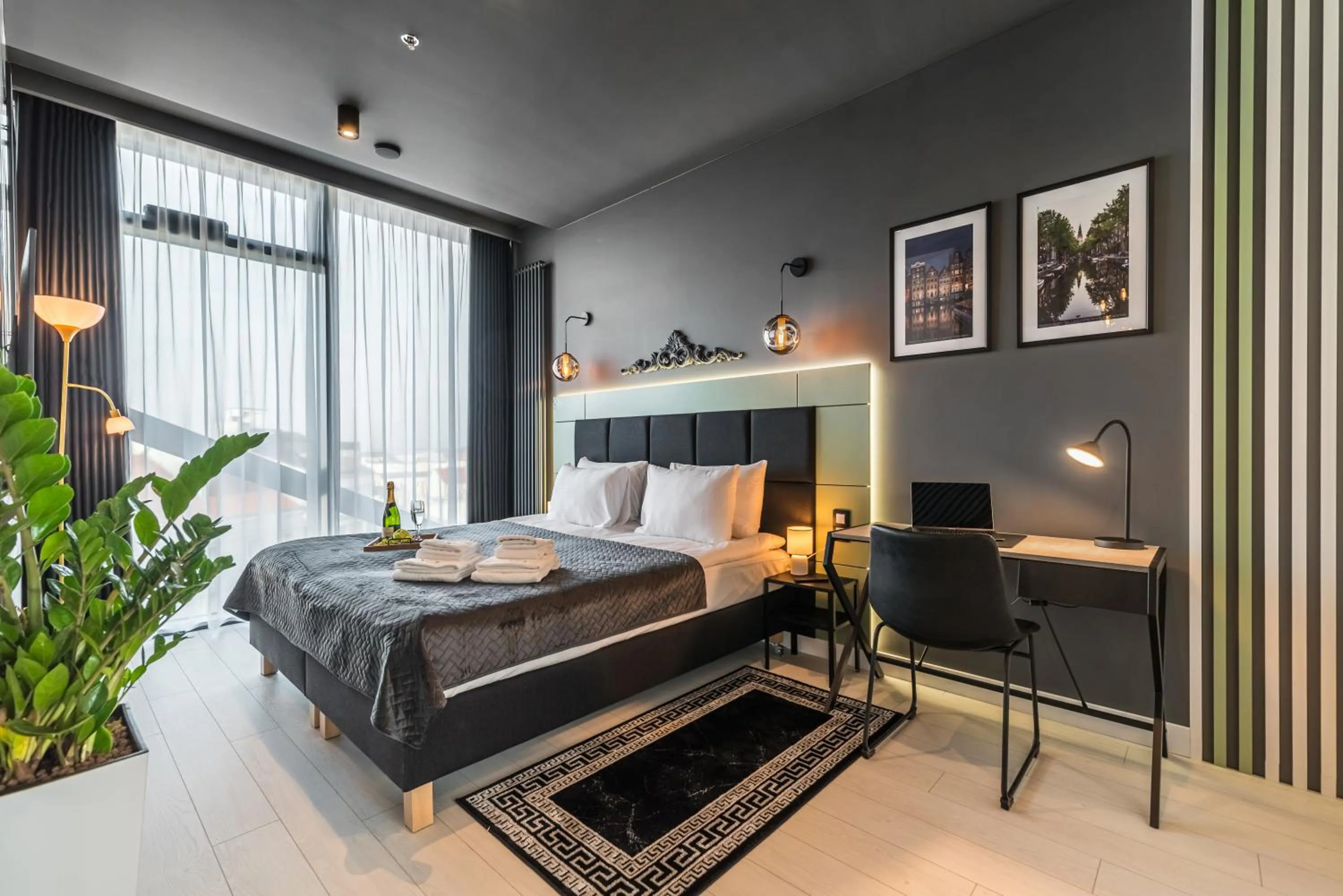 Bed in Q18 ApartHotel