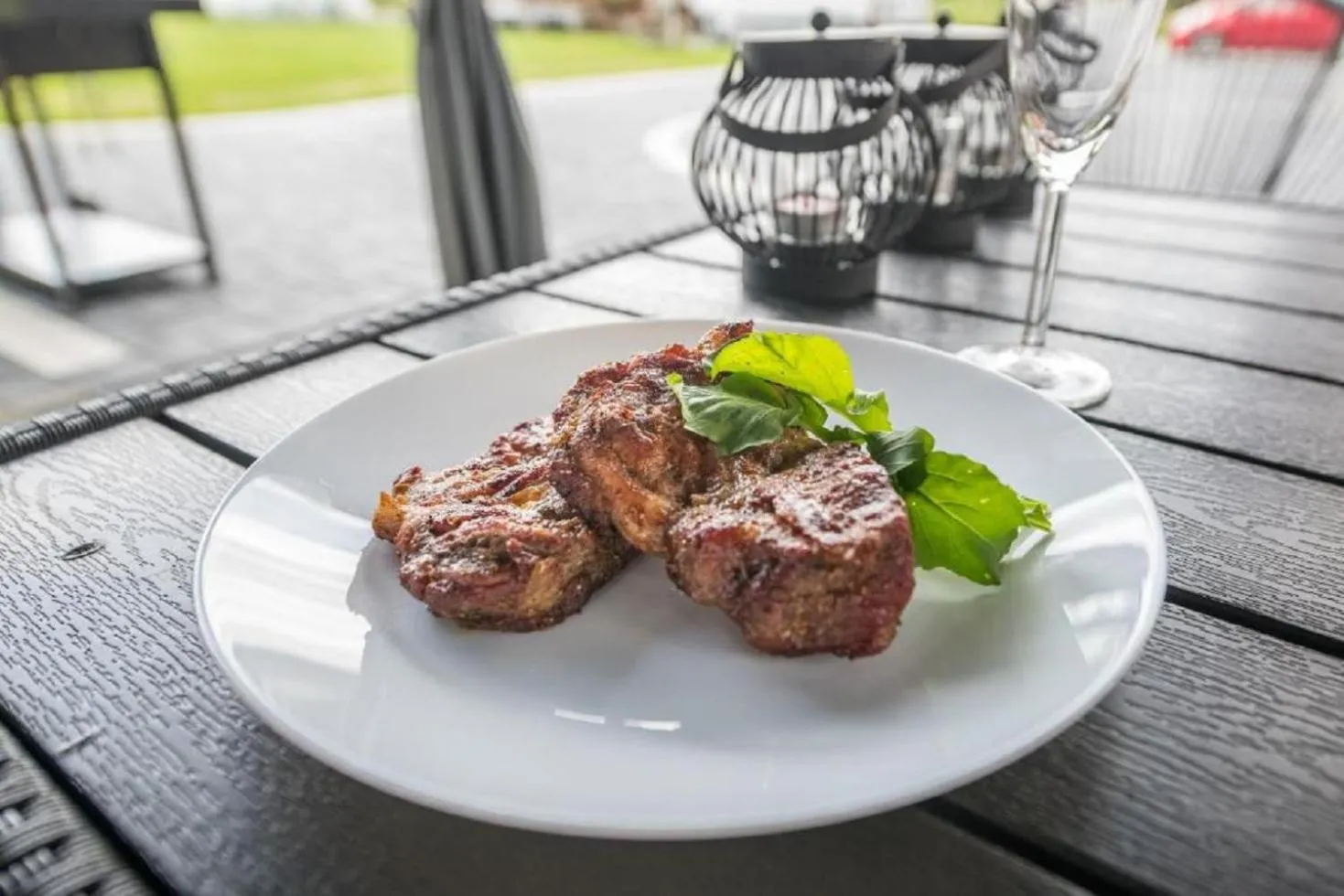 Food and drinks in Biały Jeleń z basenem i jacuzzi