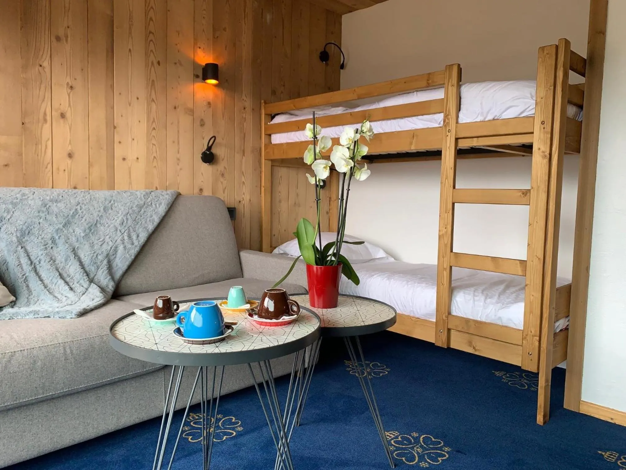 bunk bed, Bed in Chalet-Hôtel Le Labrador, The Originals Relais (Relais du Silence)