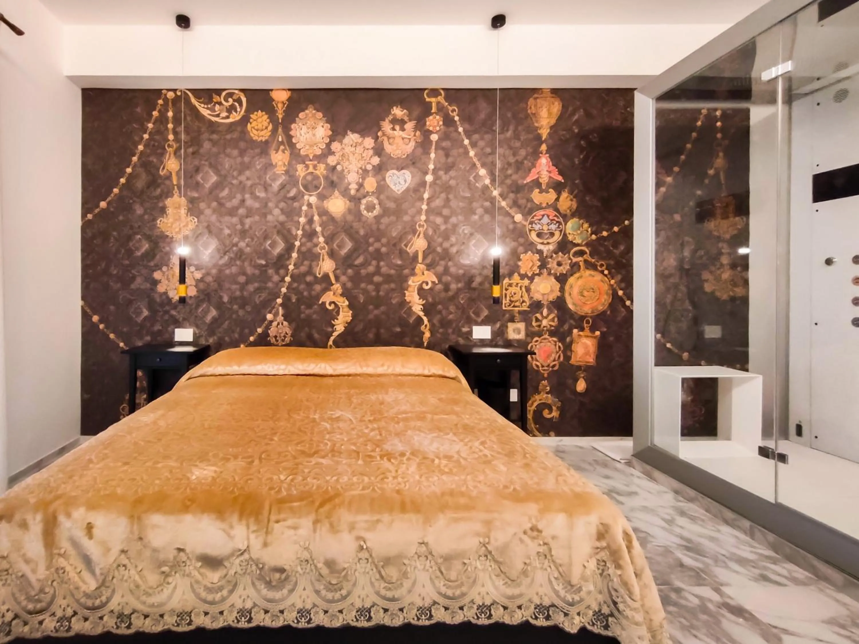 Bed in Cubacalatafimi Rooms